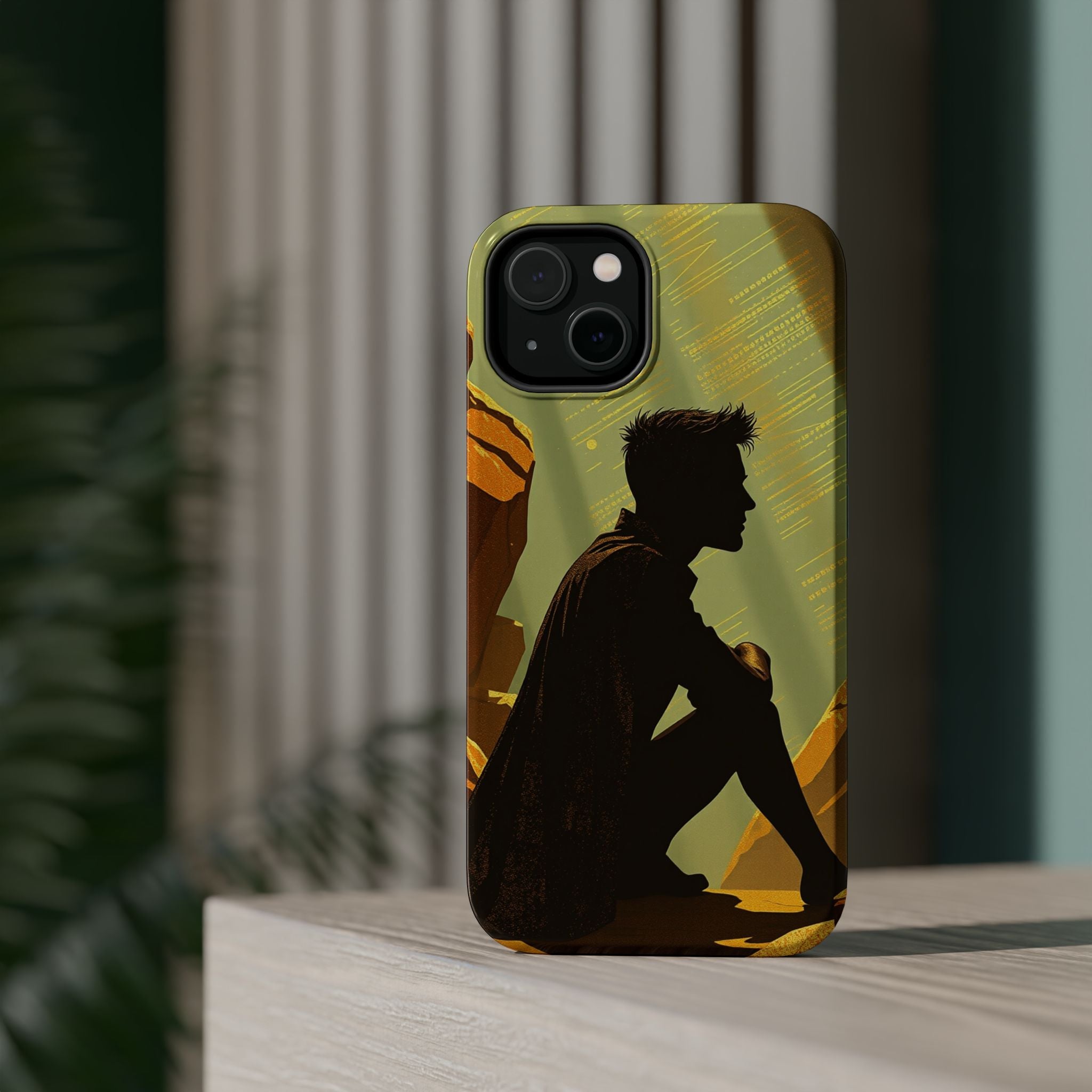 iPhone Mustard And Rust Overthinking Again Slim Everyday Designer Case · iPhone