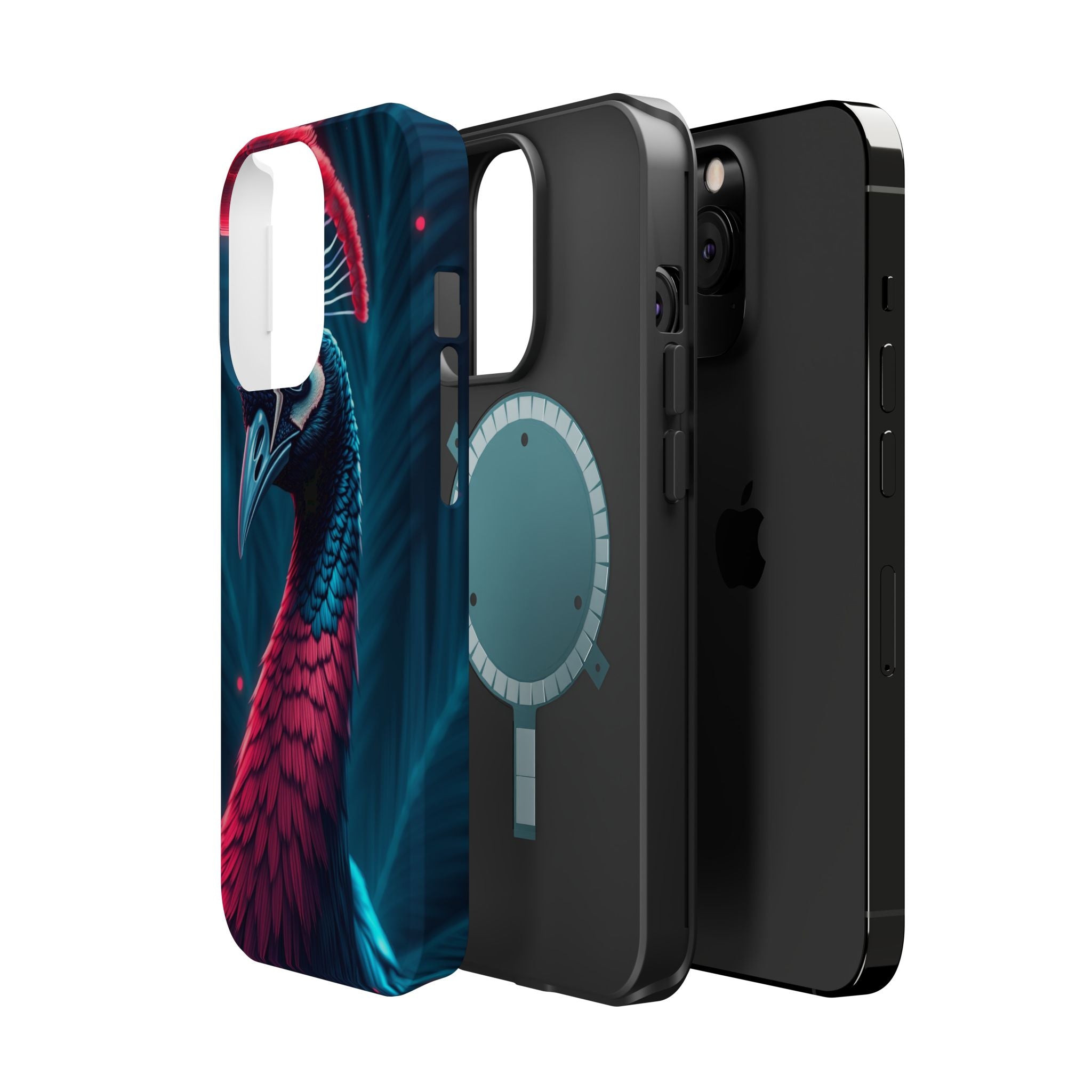 iPhone Nouveau Peacock Electric Art Slim Everyday Designer Case · iPhone Case