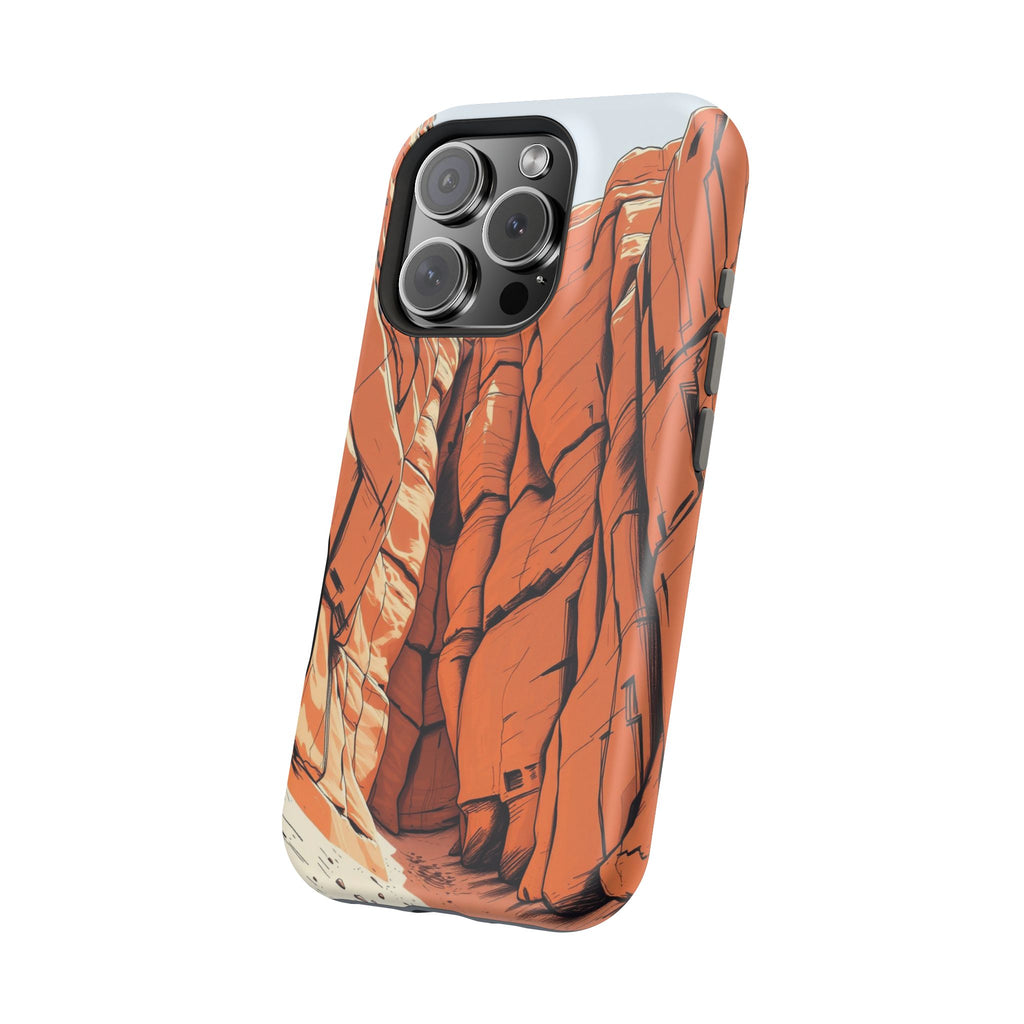 iPhone Burnt Orange And Sand Canyon Wall Slim Everyday iPhone Designer · iPhone