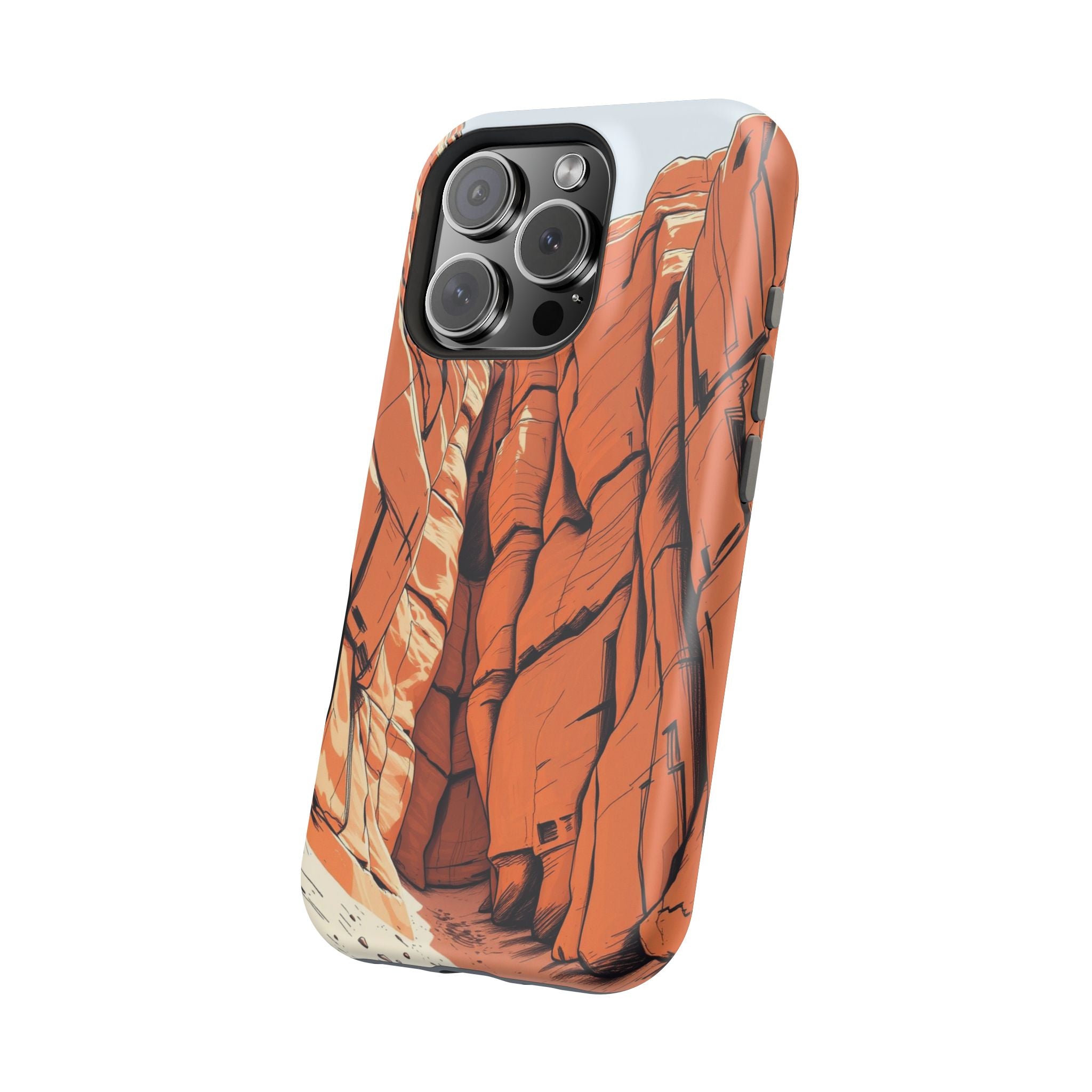 iPhone Burnt Orange And Sand Canyon Wall Slim Everyday iPhone Designer · iPhone