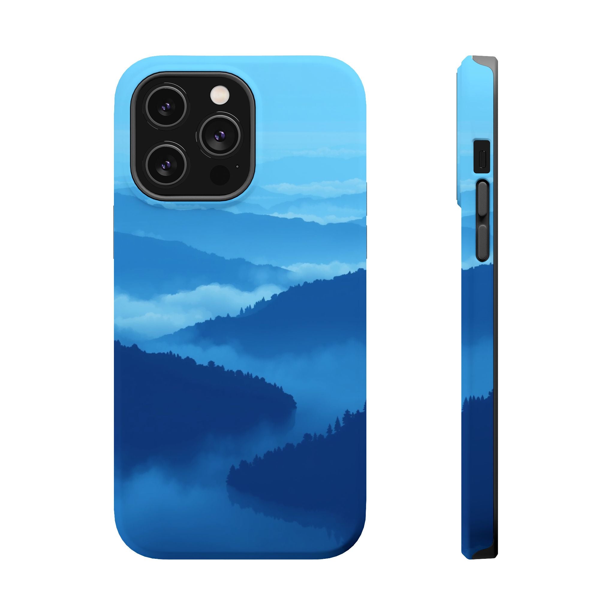 iPhone Fog Rolling Over Hills Pixel Art -Bit Slim iPhone Everyday · iPhone Case
