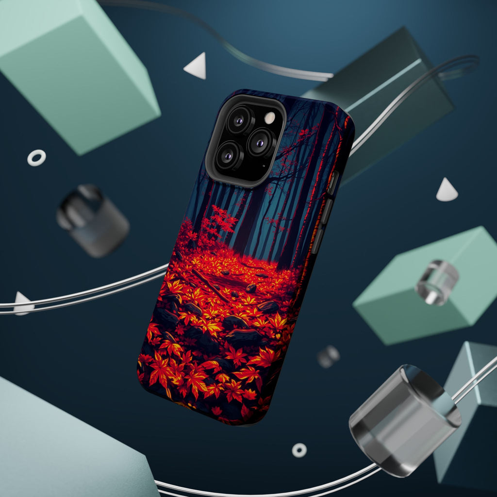 iPhone Black And Crimson Autumn Forest Floor Slim iPhone Everyday · iPhone Case