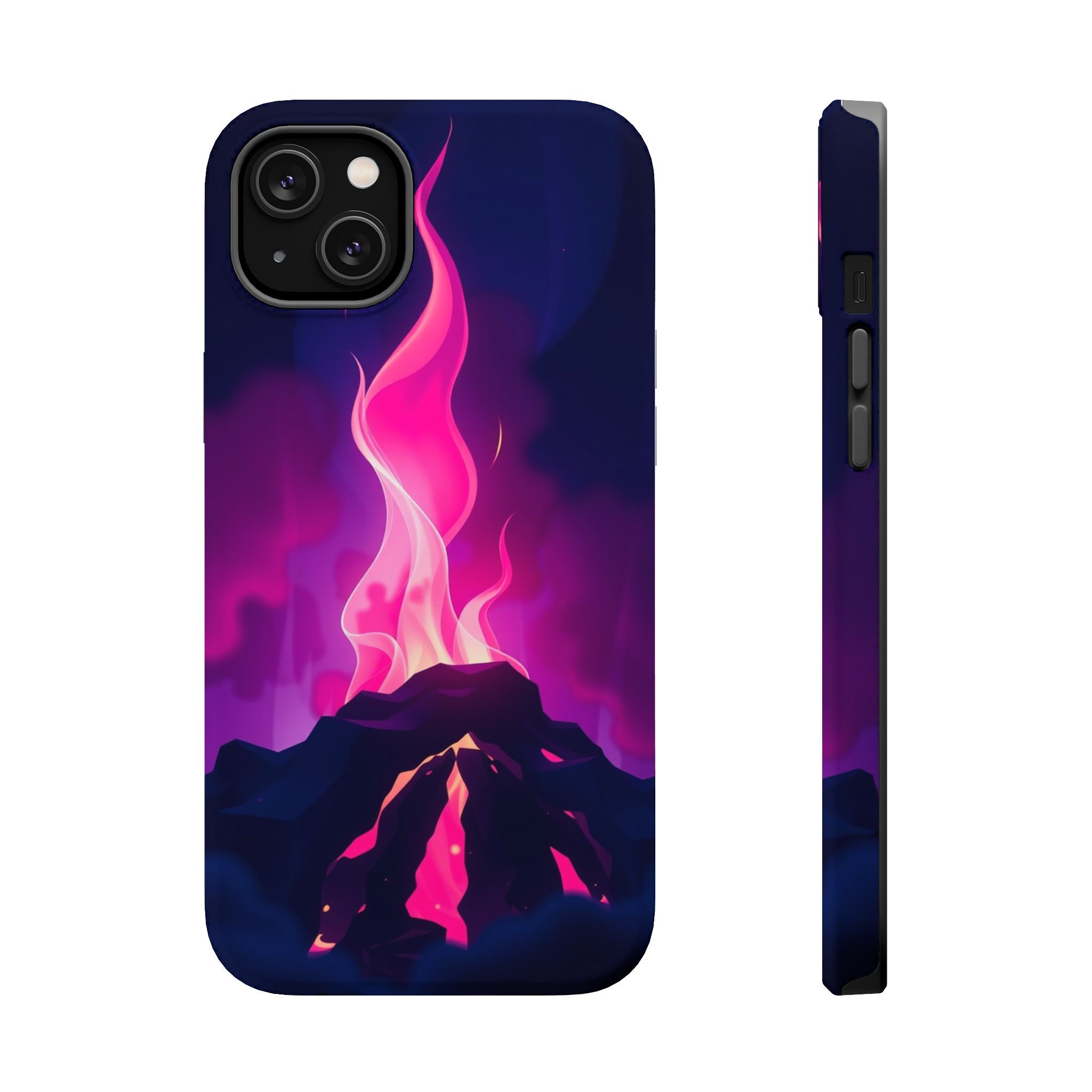 iPhone Cyan And Magenta Wildfire Glow Slim Everyday Designer Case · iPhone Case