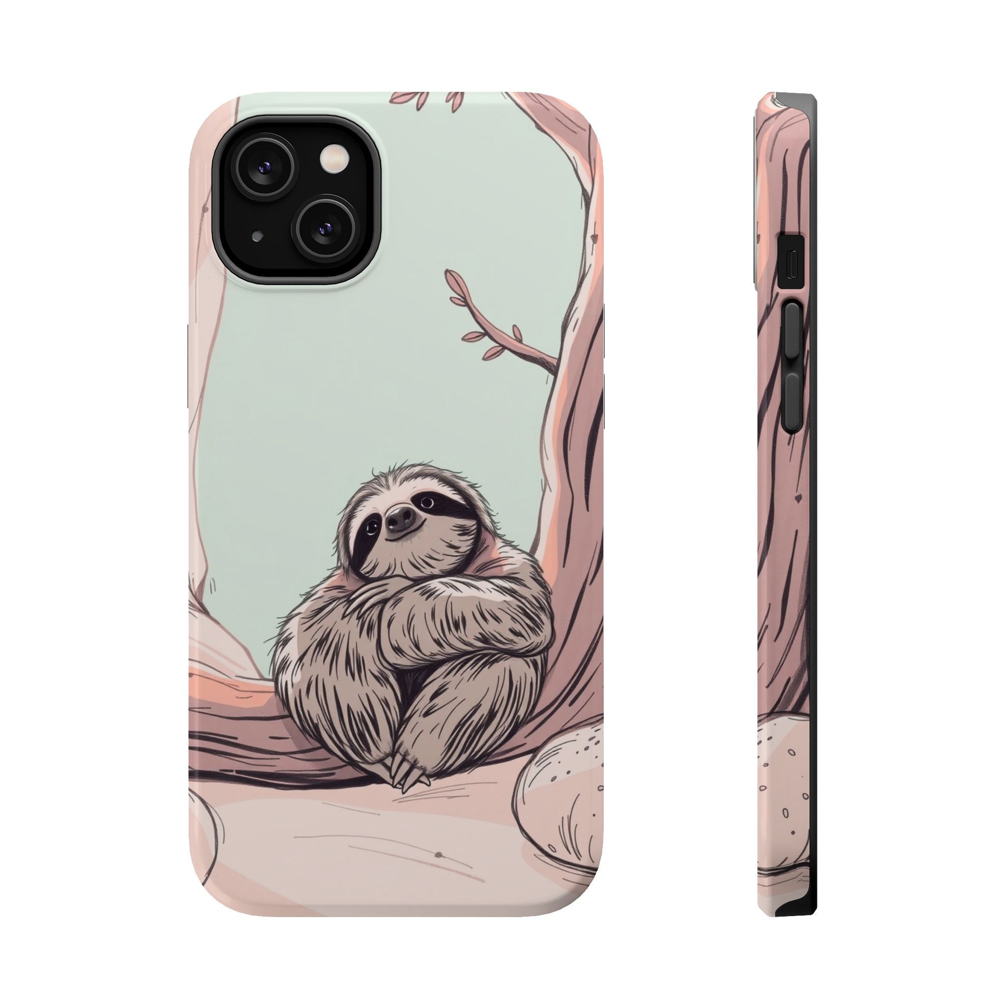 iPhone Cozy Sloth Mode Hand-Drawn Sketch Slim Everyday Designer Case · iPhone Ca