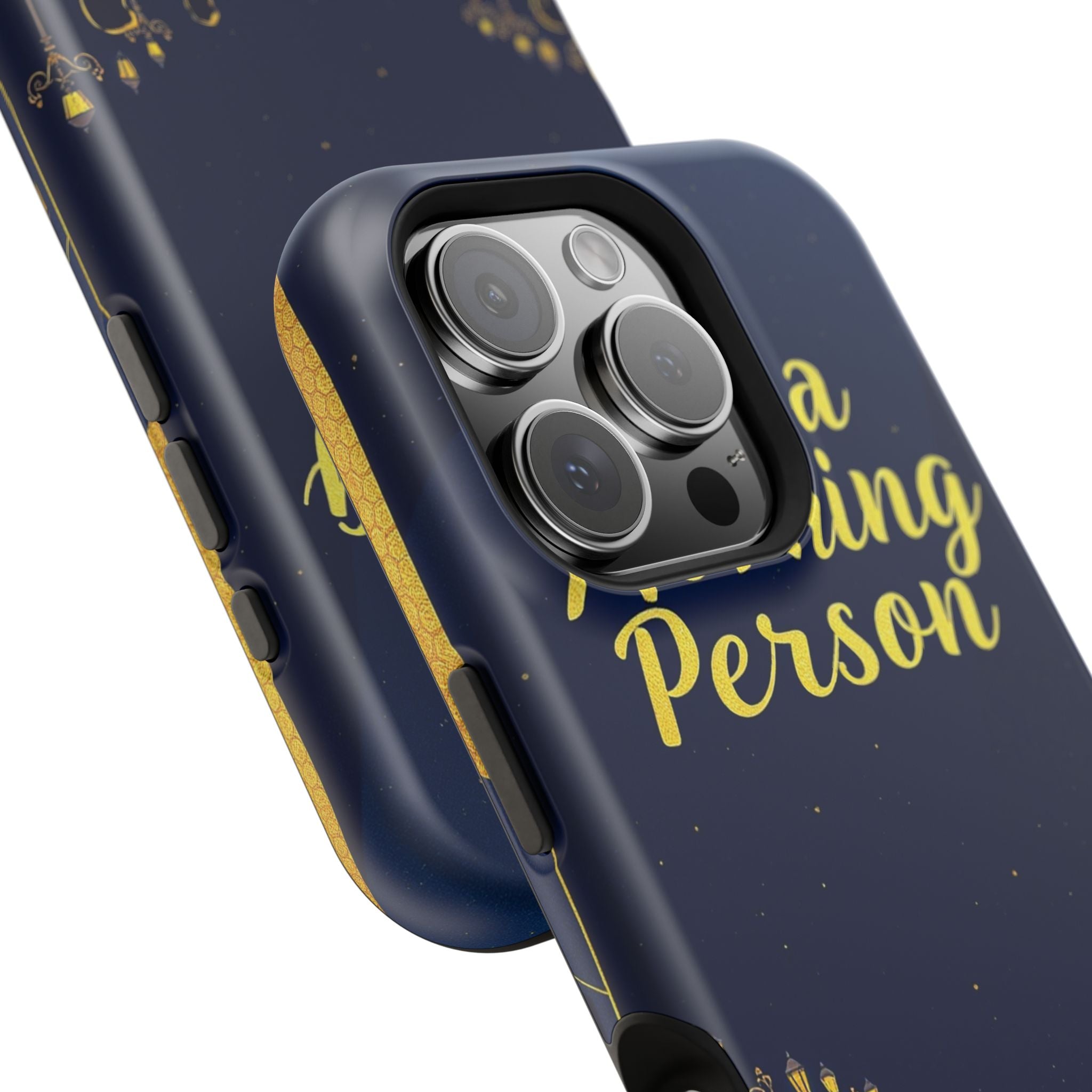 iPhone Midnight Blue And Silver Not a Morning Person Slim Snap Case · iPhone Cas