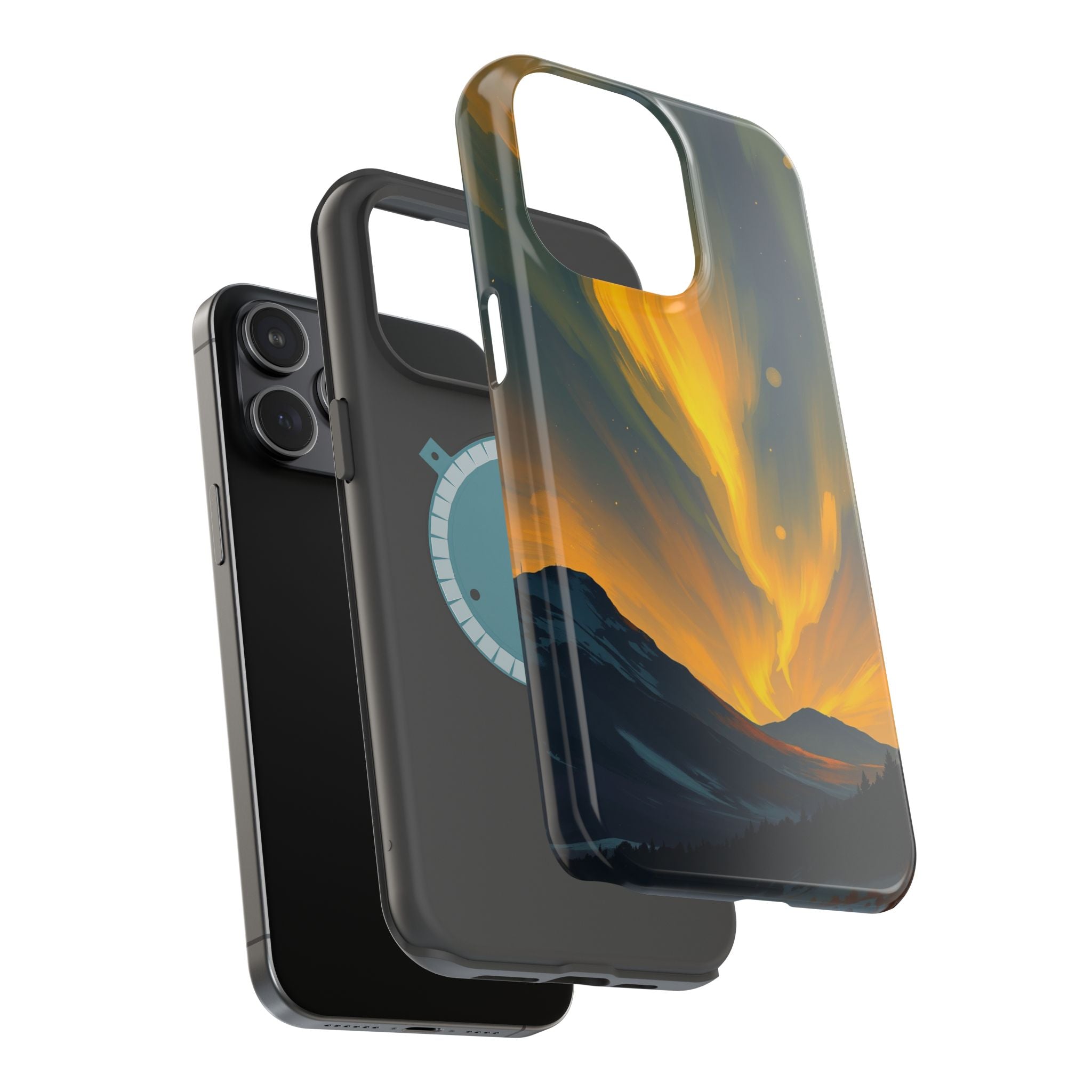 iPhone Serene Northern Lights Design Slim Everyday Designer Case · iPhone Case