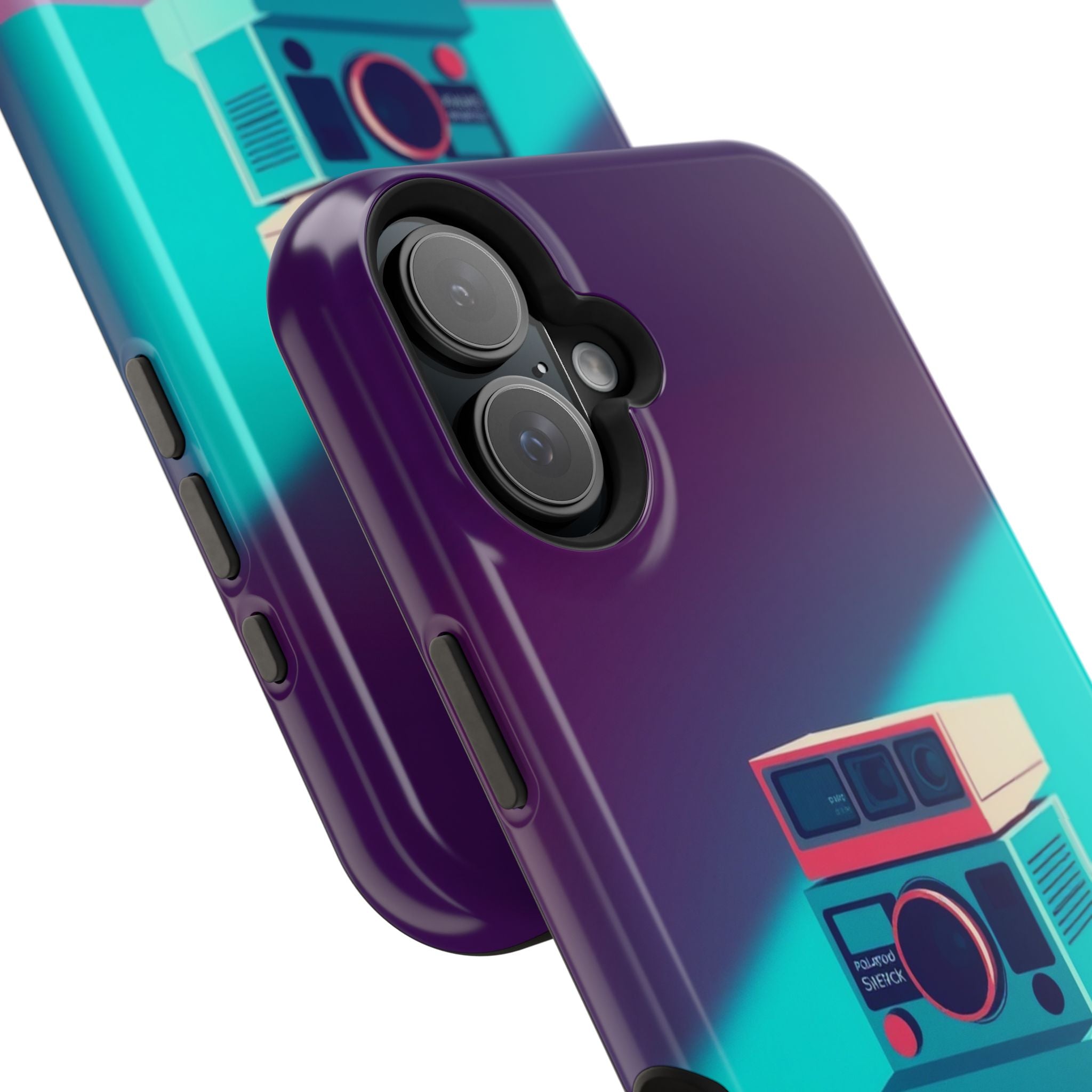 iPhone Polaroid Stack Memory Pop Art Bold Slim Everyday Designer Case · iPhone C
