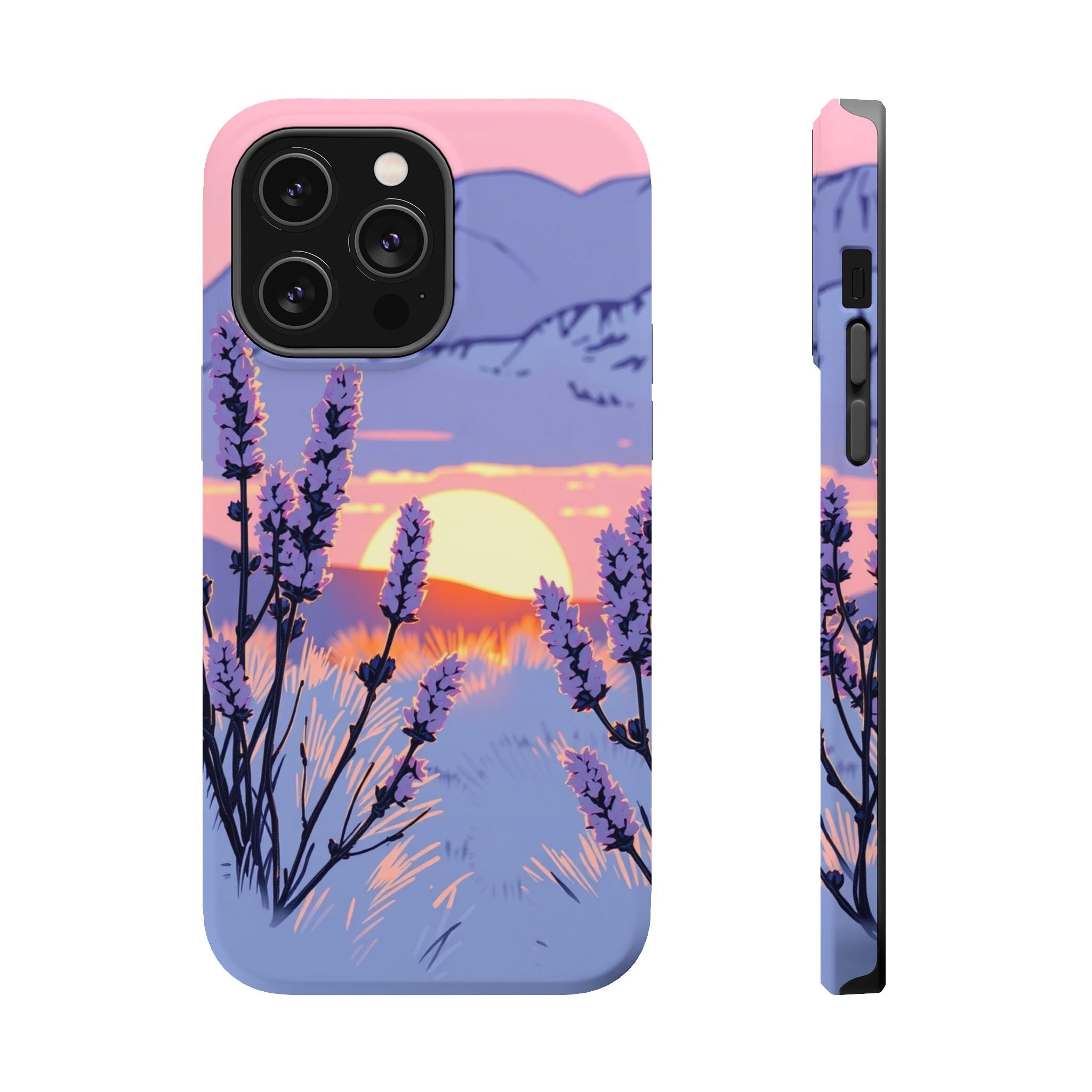 iPhone Mesa Sunset Hand-Drawn Sketch Slim Everyday Designer Case · iPhone Case