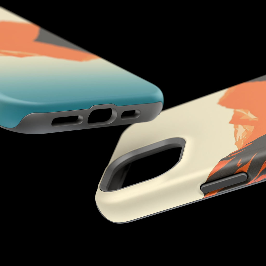 iPhone Burnt Orange And Sand Fjord Reflection Slim iPhone Everyday · iPhone Case