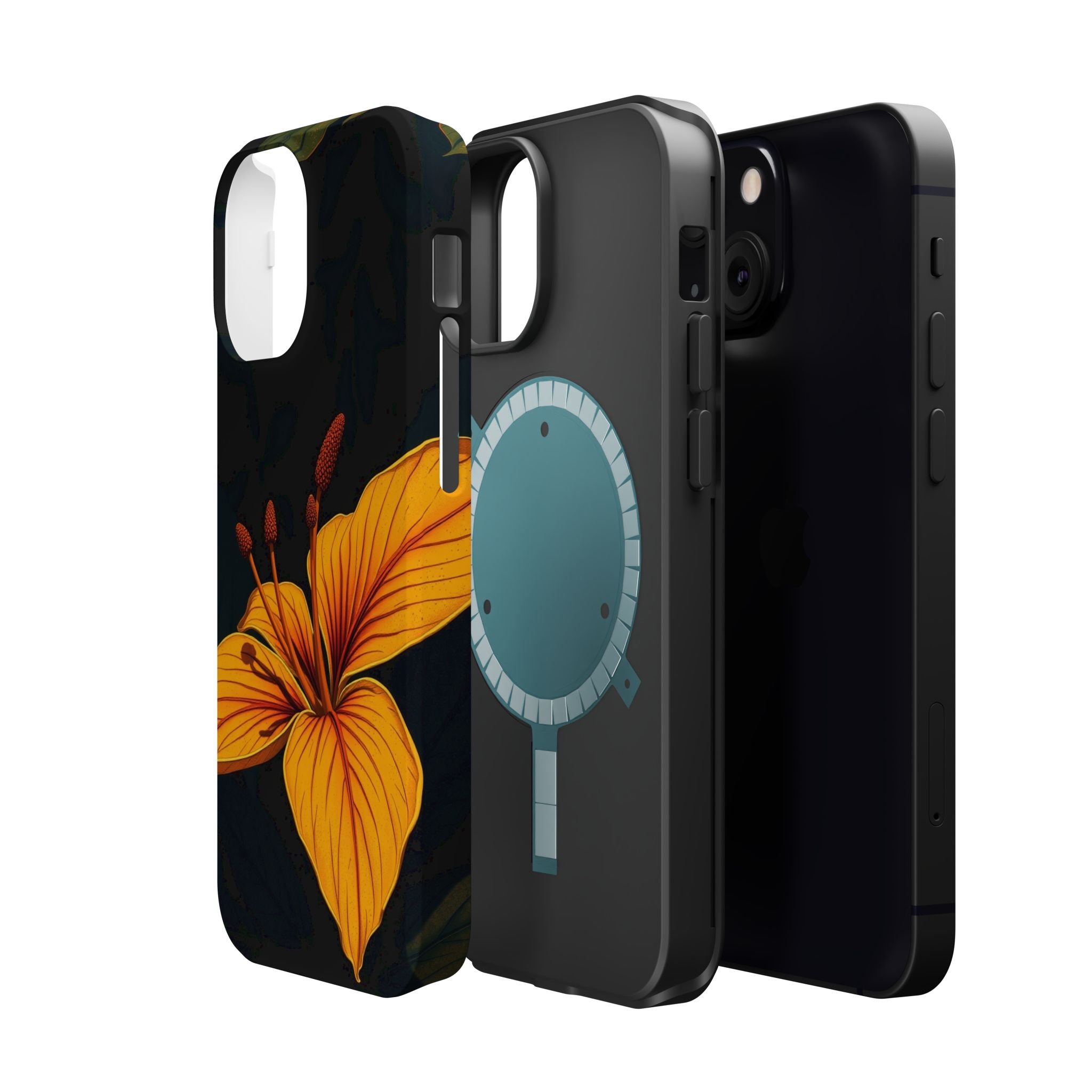 iPhone Earthy Tropical Bloom Design Artistic Everyday Cas Slim Snap Case · iPhon