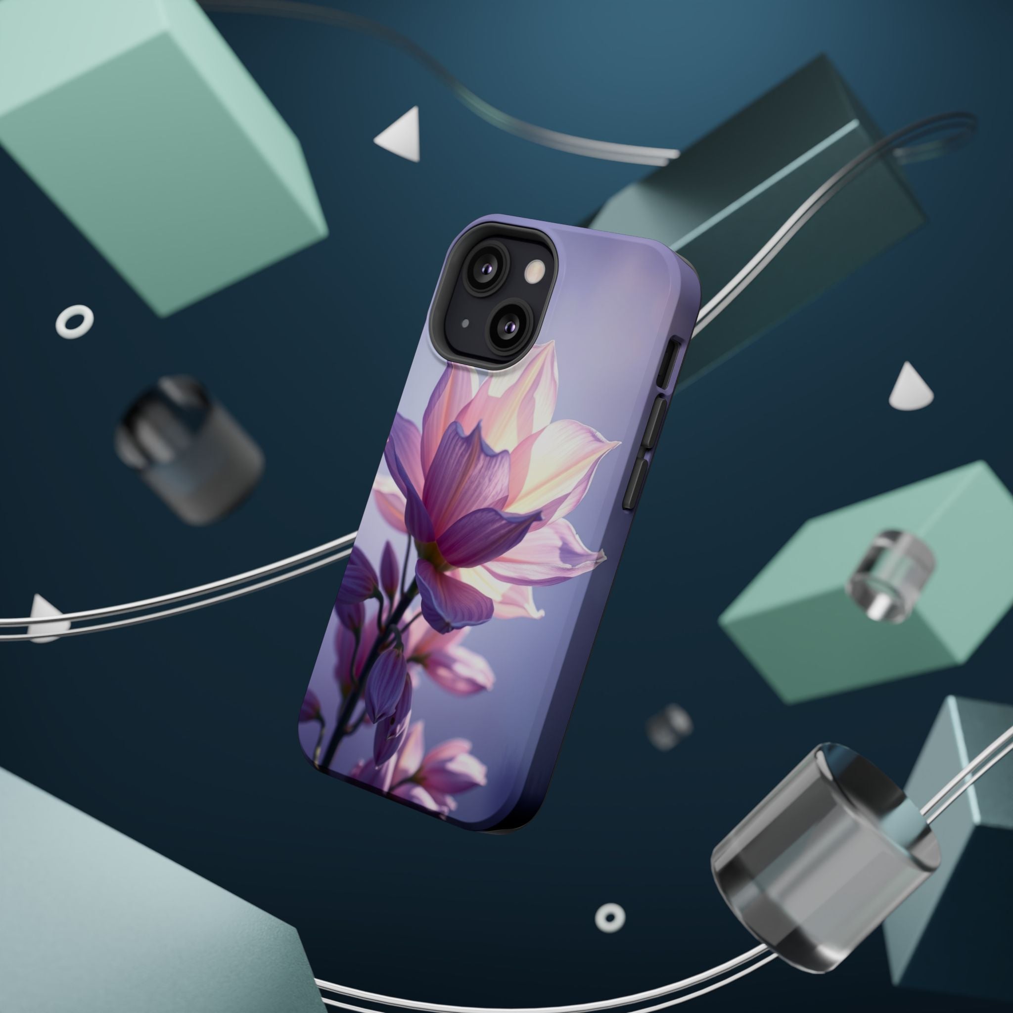 iPhone Floral Ombre Electric Art Bold Modern Everyday Snap Case · iPhone Case