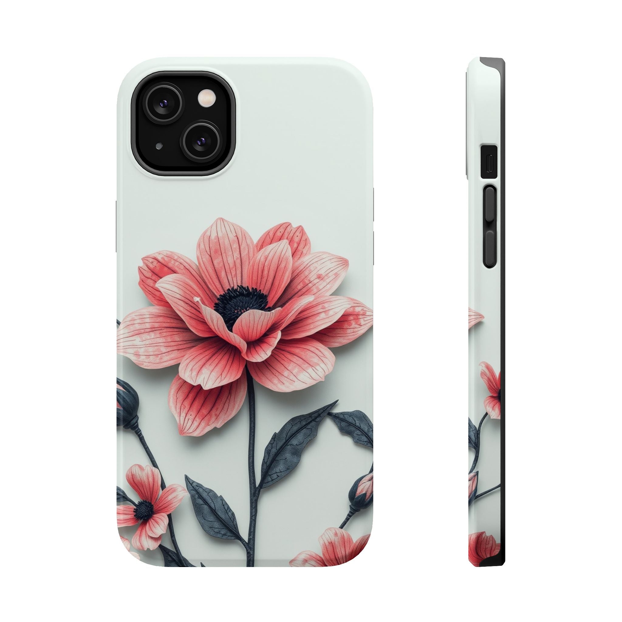 iPhone Dreamy Floral Ink Wash Design Slim Everyday iPhone 12 Designer · iPhone C