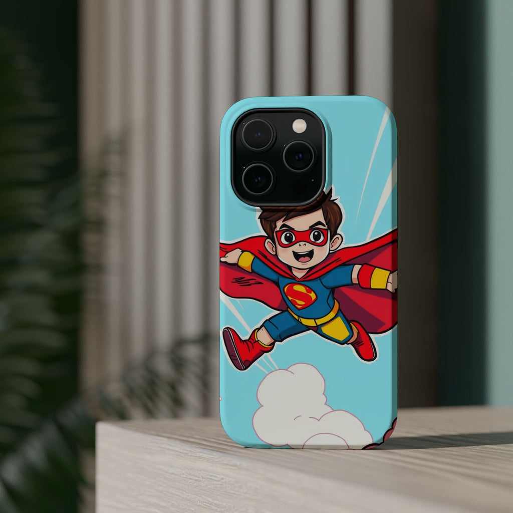 iPhone Kid Superhero Flying Kids Fun iPhone Phone Case Gift Slim · iPhone Case