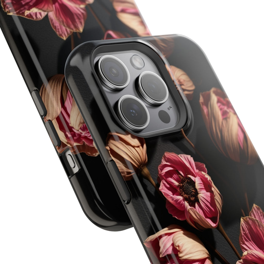 iPhone Dried Flower Flat Lay Electric Art Slim Snap Case · iPhone Case