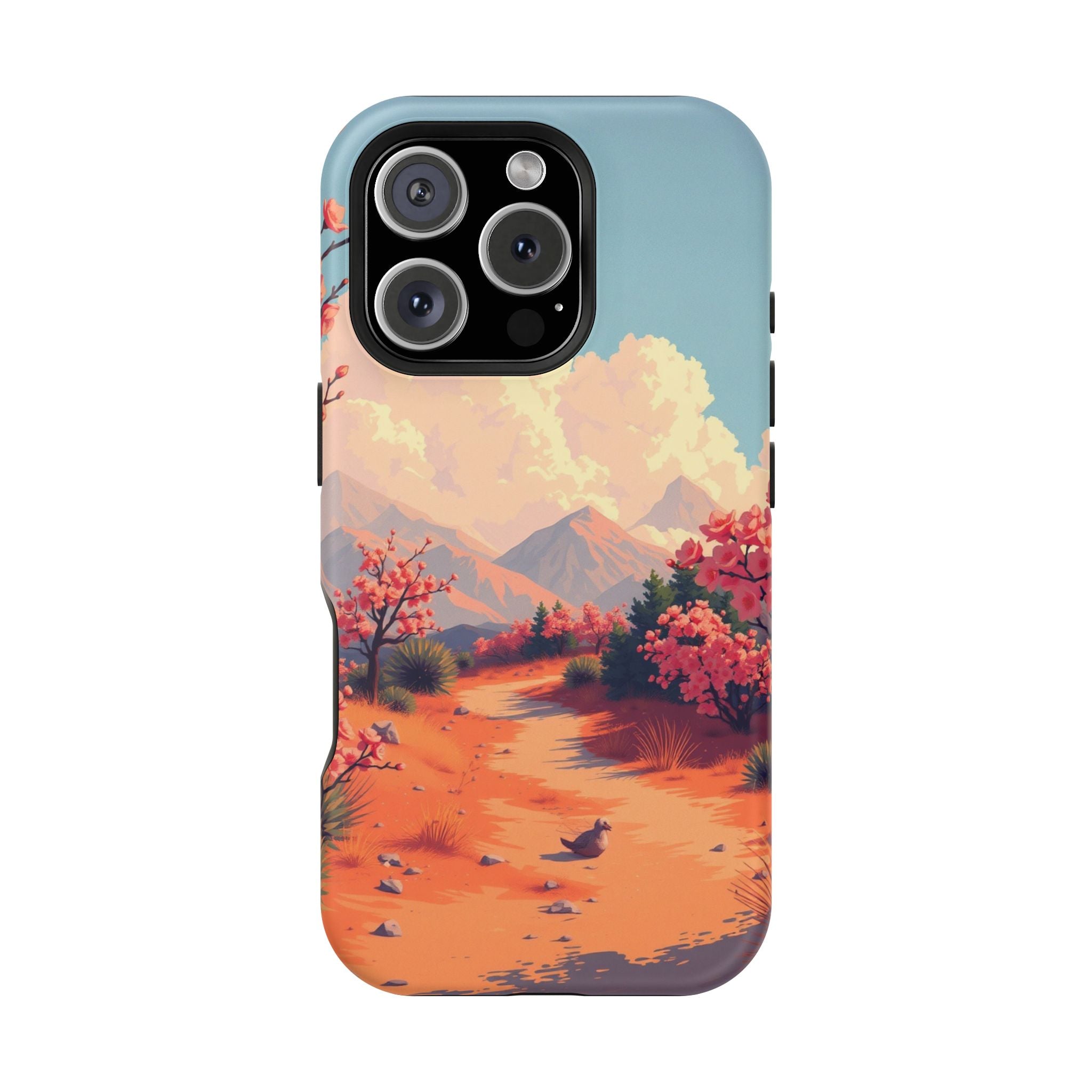 iPhone Burnt Orange And Sand Blossom Trail Slim iPhone Everyday · iPhone Case