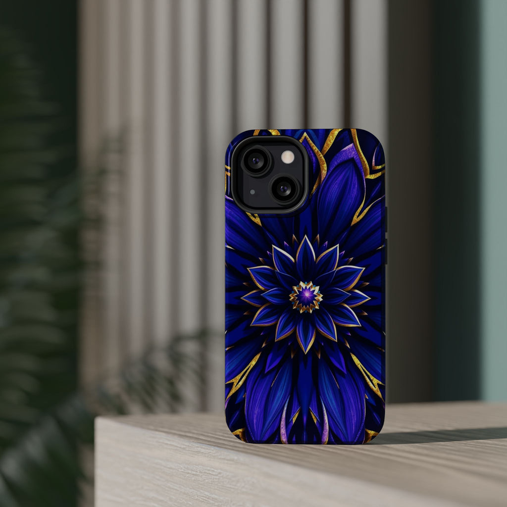 iPhone Floral Mandala Electric Art 14 Slim Everyday Designer Case · iPhone Case