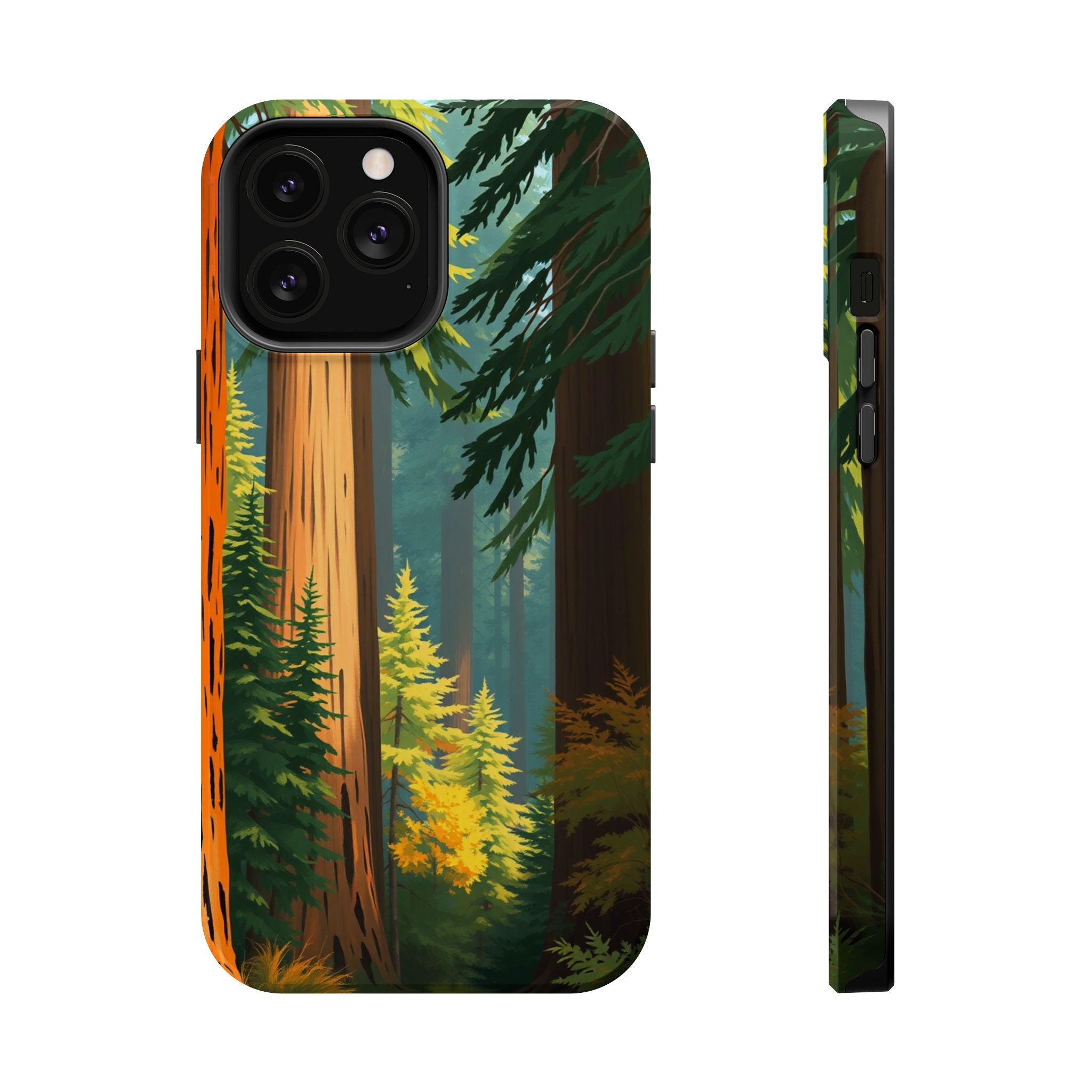 iPhone Redwood Forest Oil Painting Impressionist Clean iPhone Minimal · iPhone C