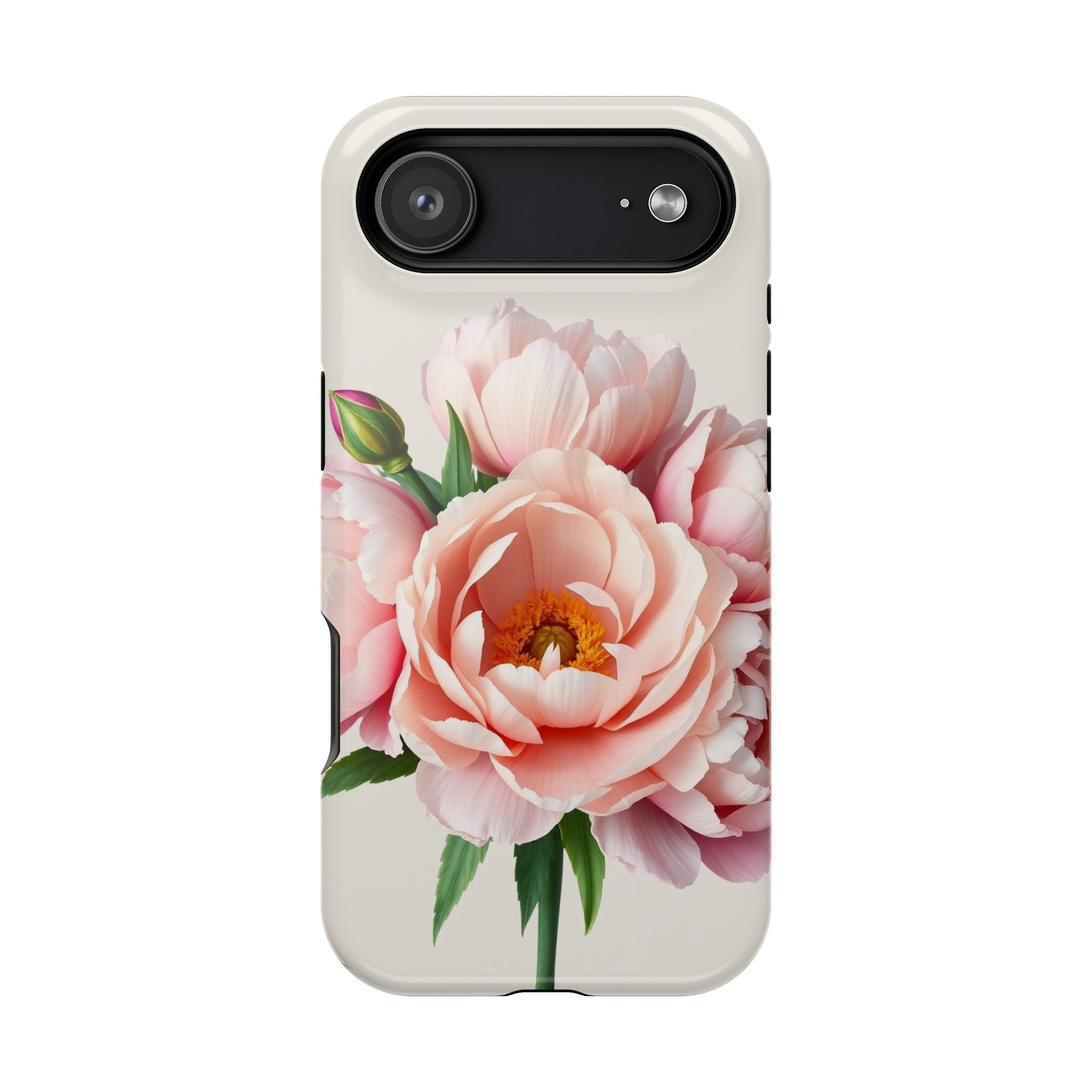 iPhone Serene Peony Bouquet Design Bold Modern Everyday Snap Case · iPhone Case