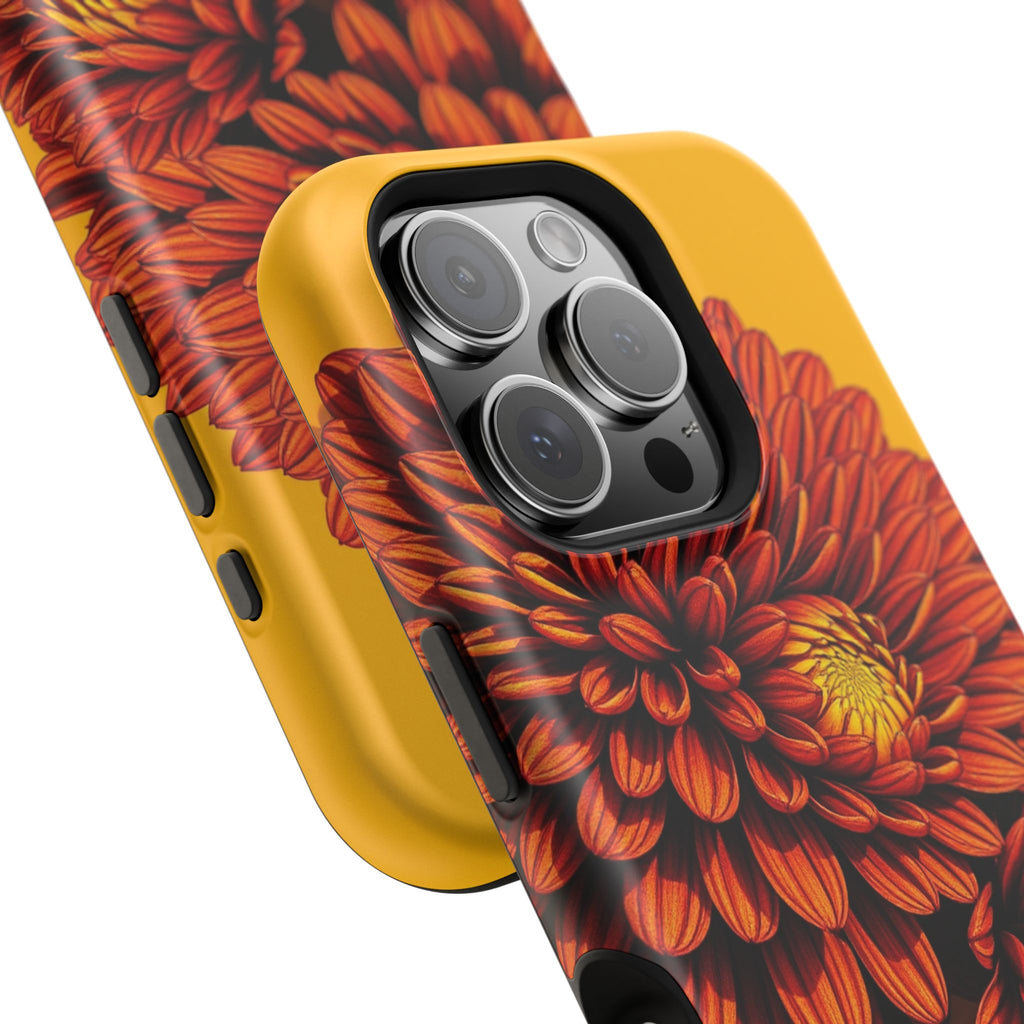 iPhone Mustard And Rust Ranunculus Stack Slim Everyday iPhone 14 · iPhone Case