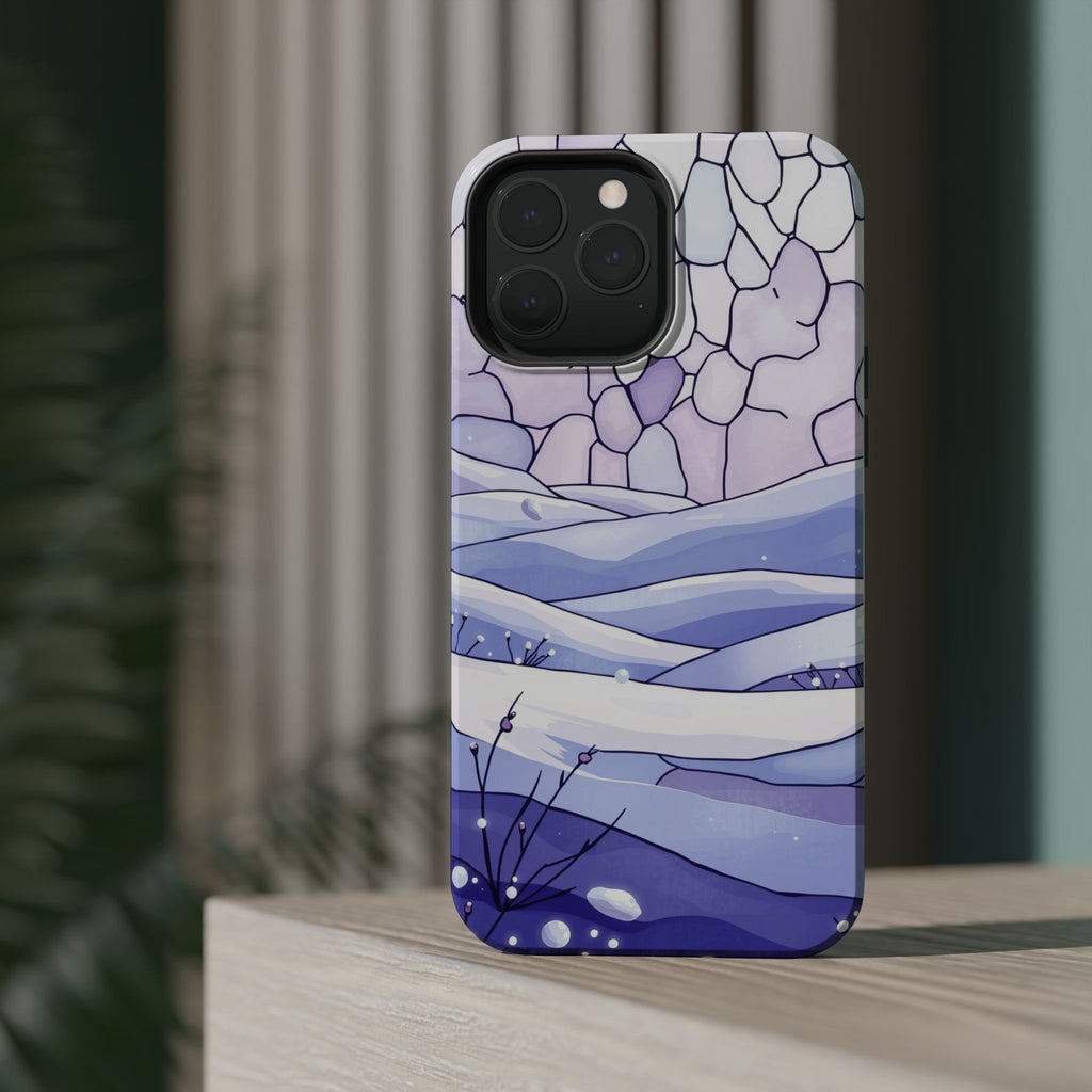 iPhone Snow Field Electric Art 11 Bold Modern Everyday Snap Case · iPhone Case