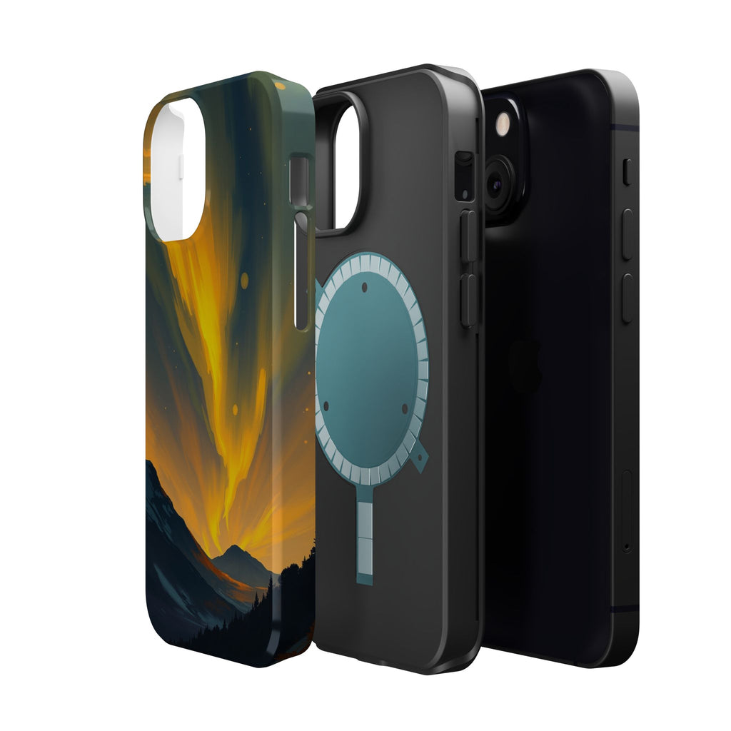iPhone Serene Northern Lights Design Slim Everyday Designer Case · iPhone Case
