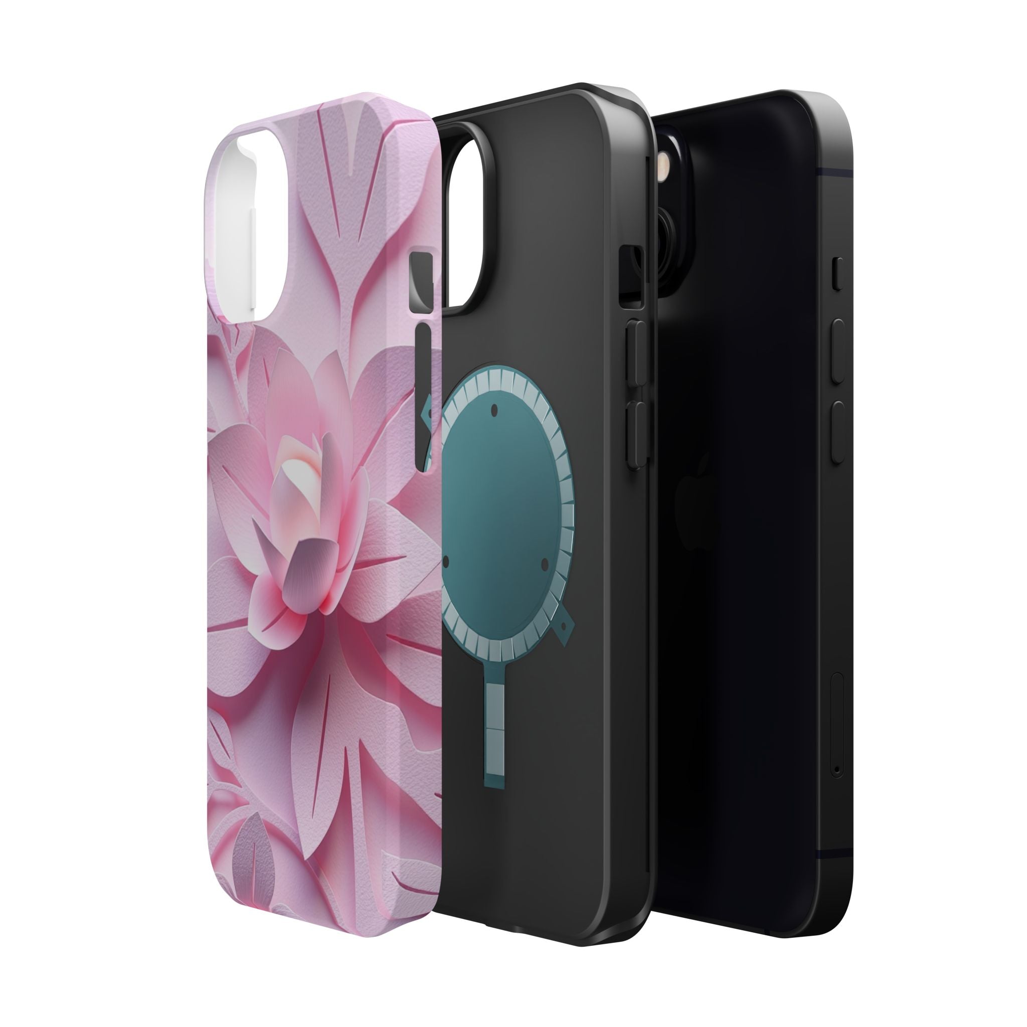 iPhone Floral Geometric Paper Cut Art Slim Everyday Designer Case · iPhone Case