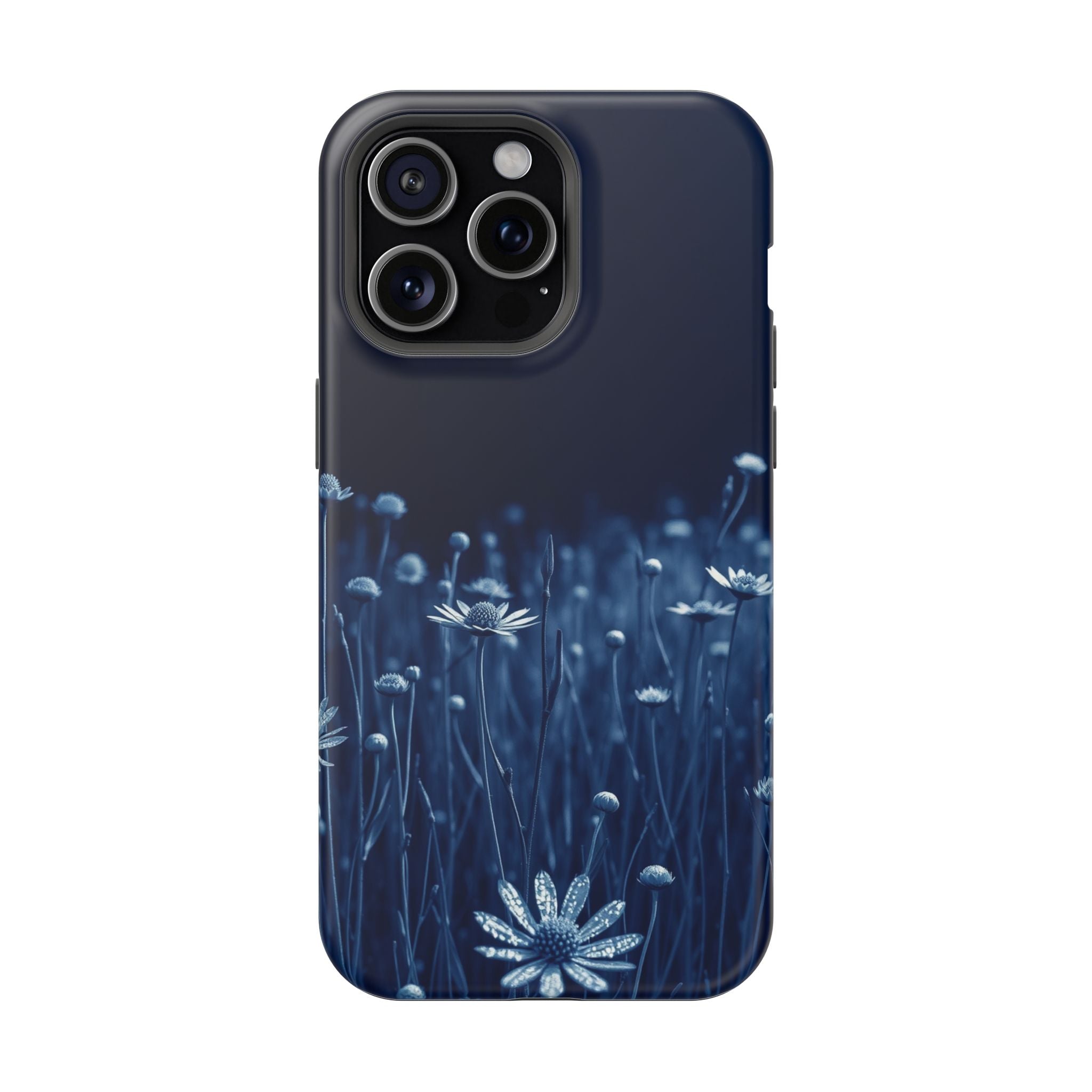 iPhone Midnight Blue And Silver Wildflower Field Clean iPhone Minimal · iPhone C