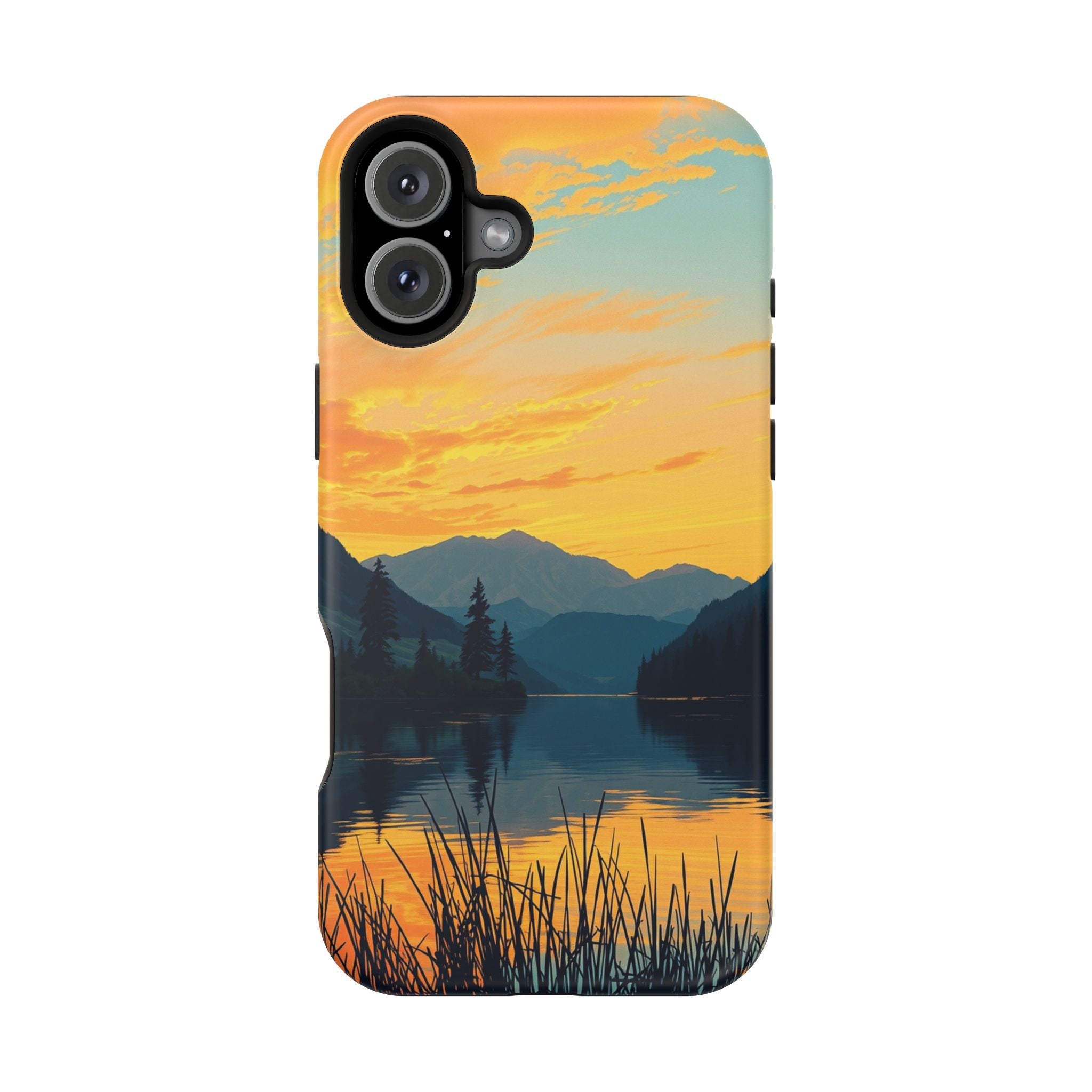 iPhone Lake at Twilight Oil Painting Impressionist iPhone Artistic · iPhone Case