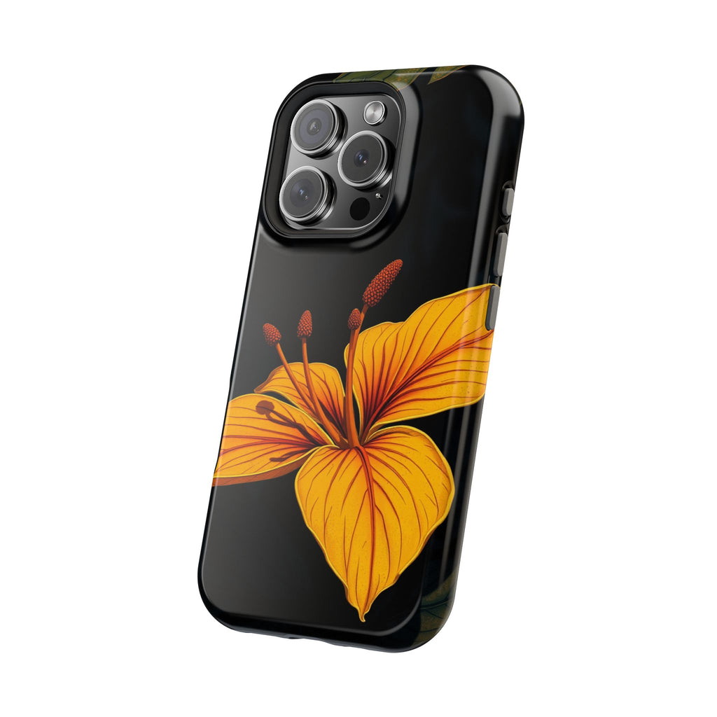 iPhone Earthy Tropical Bloom Design Artistic Everyday Cas Slim Snap Case · iPhon