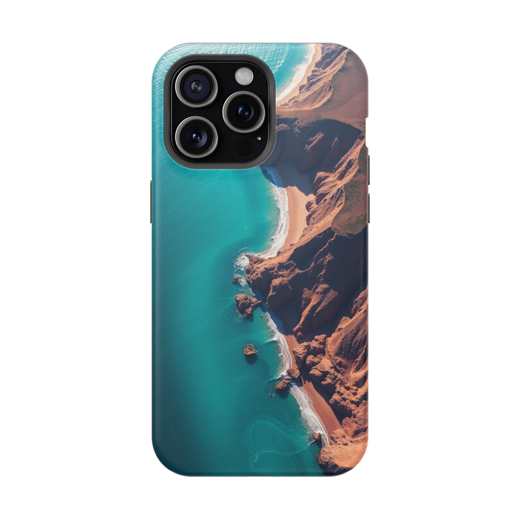 iPhone Shoreline Aerial Abstract Geometric Slim iPhone Everyday · iPhone Case