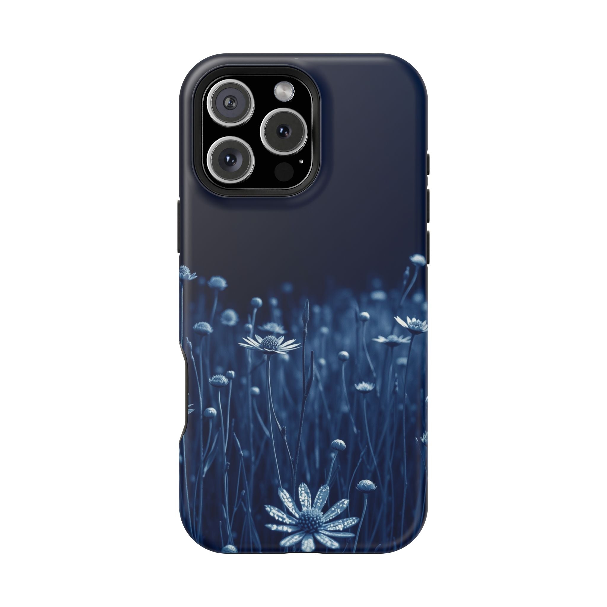 iPhone Midnight Blue And Silver Wildflower Field Clean iPhone Minimal · iPhone C