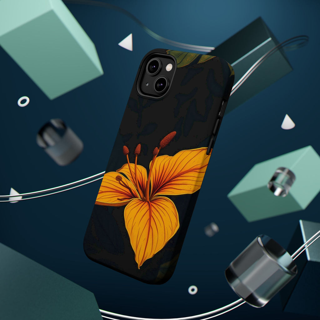 iPhone Earthy Tropical Bloom Design Artistic Everyday Cas Slim Snap Case · iPhon