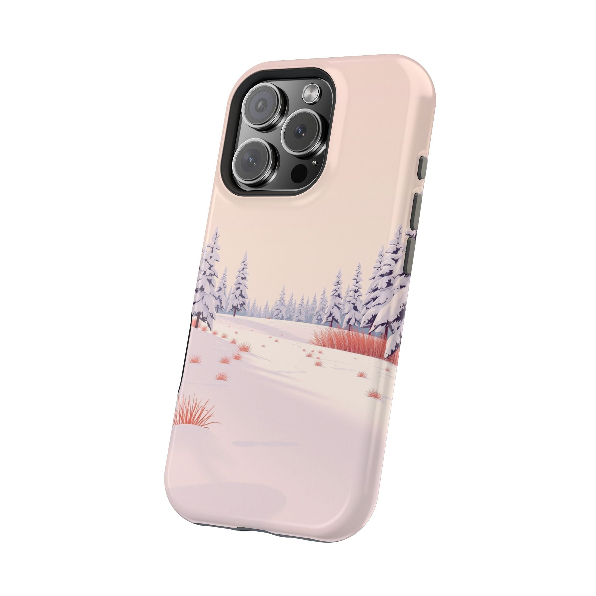 iPhone Snow Field Vintage Retro Poster Slim Everyday Designer Case · iPhone Case