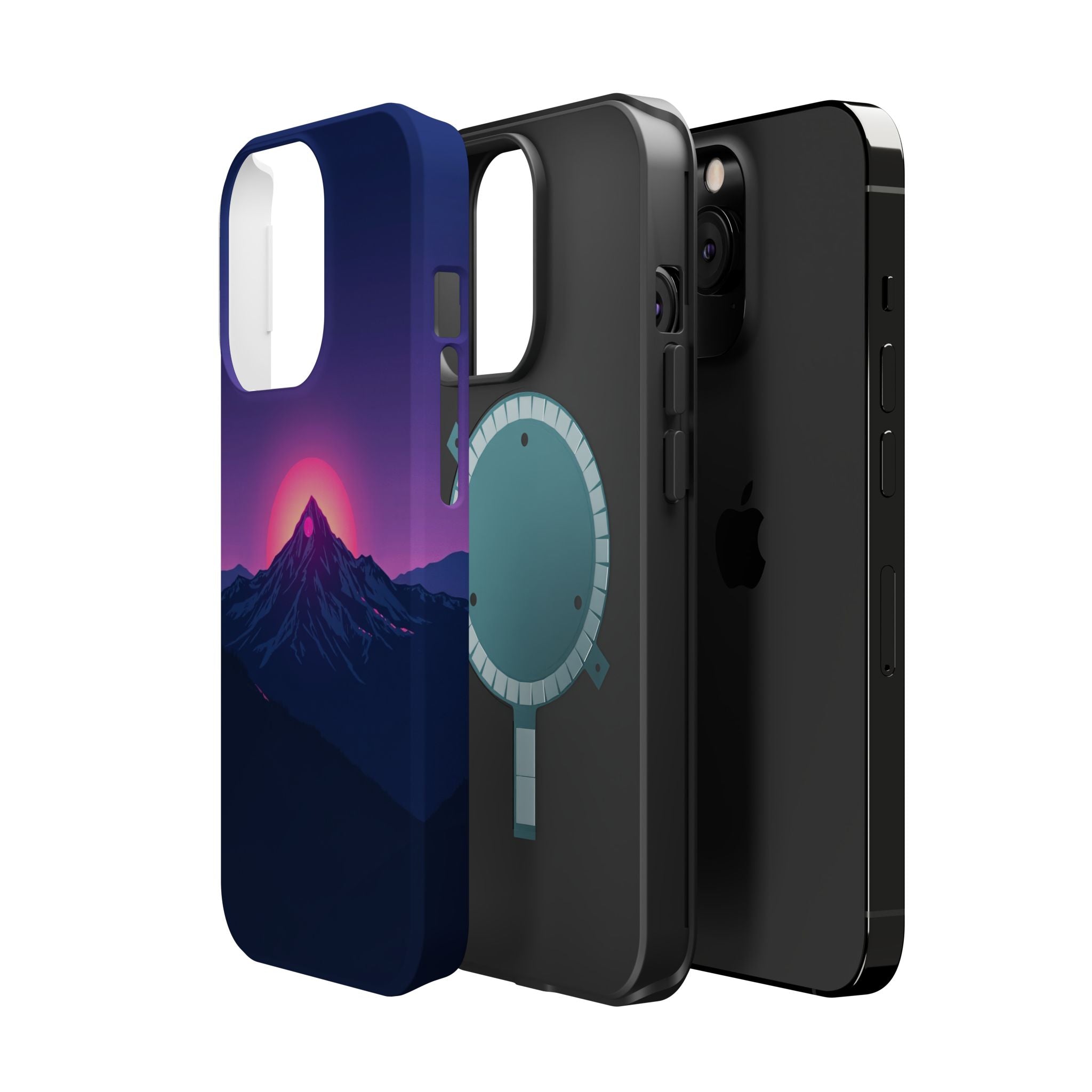 iPhone Mountain at Sunrise Electric Art Slim Everyday iPhone 15 · iPhone Case