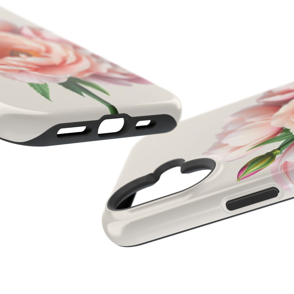 iPhone Serene Peony Bouquet Design Bold Modern Everyday Snap Case · iPhone Case