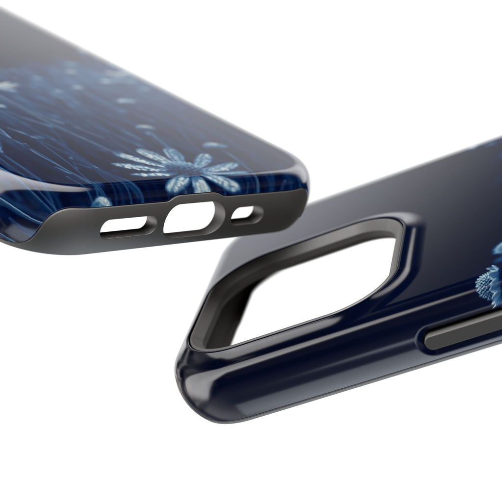 iPhone Midnight Blue And Silver Wildflower Field Clean iPhone Minimal · iPhone C