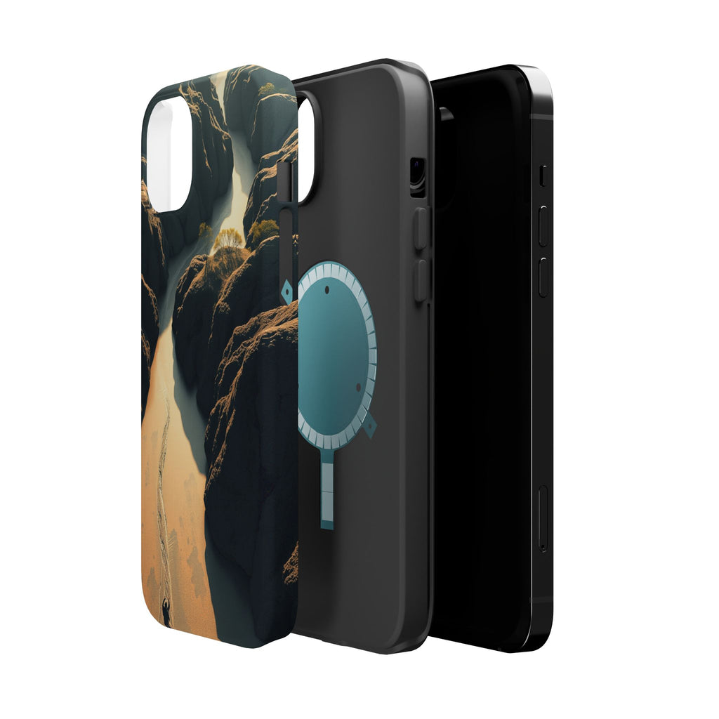 iPhone River Delta Aerial Bold Art Bold Modern Everyday Snap Case · iPhone Case