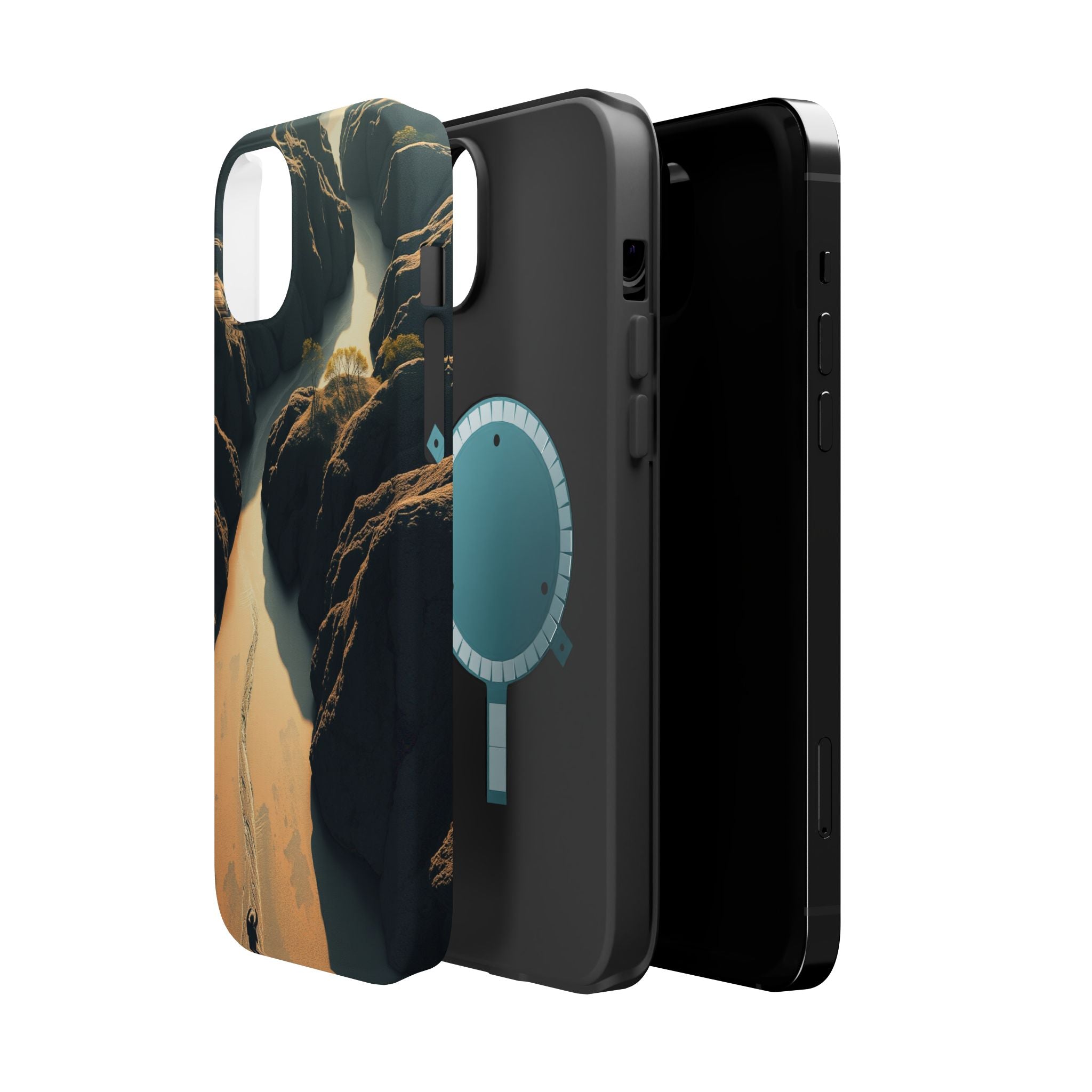iPhone River Delta Aerial Bold Art Bold Modern Everyday Snap Case · iPhone Case