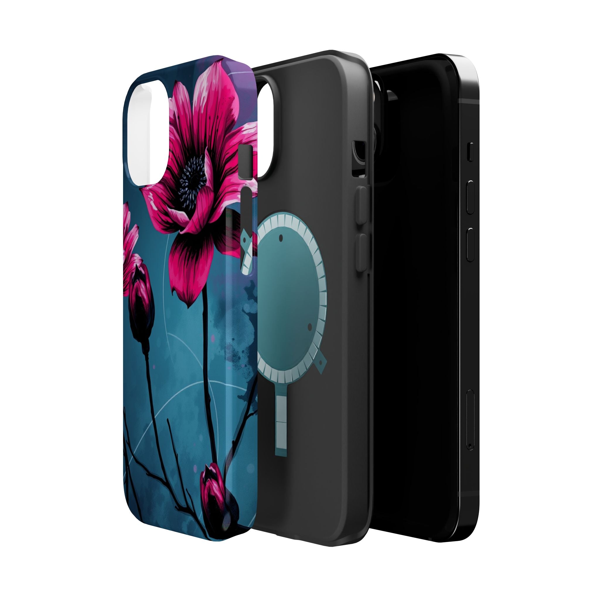 iPhone Floral Ink Wash Bold Art Slim Everyday Designer Case · iPhone Case