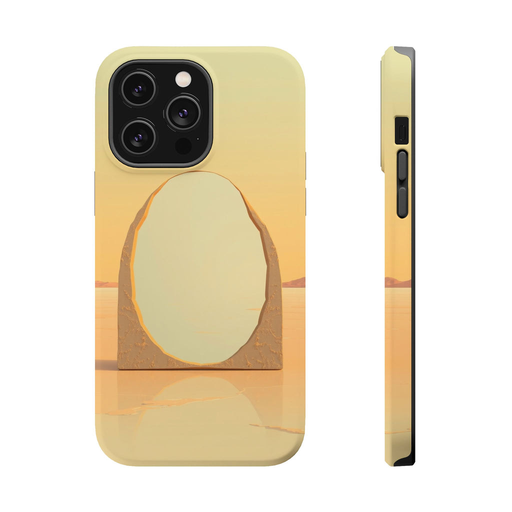 iPhone Mustard And Rust Salt Flat Mirror Slim Everyday iPhone Designer · iPhone