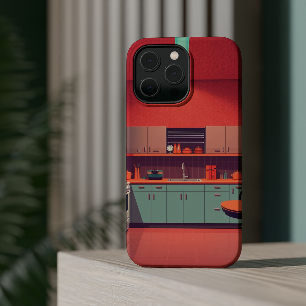 iPhone Earthy 1950s Kitchen Design Bold Modern Everyday Snap Case · iPhone Case