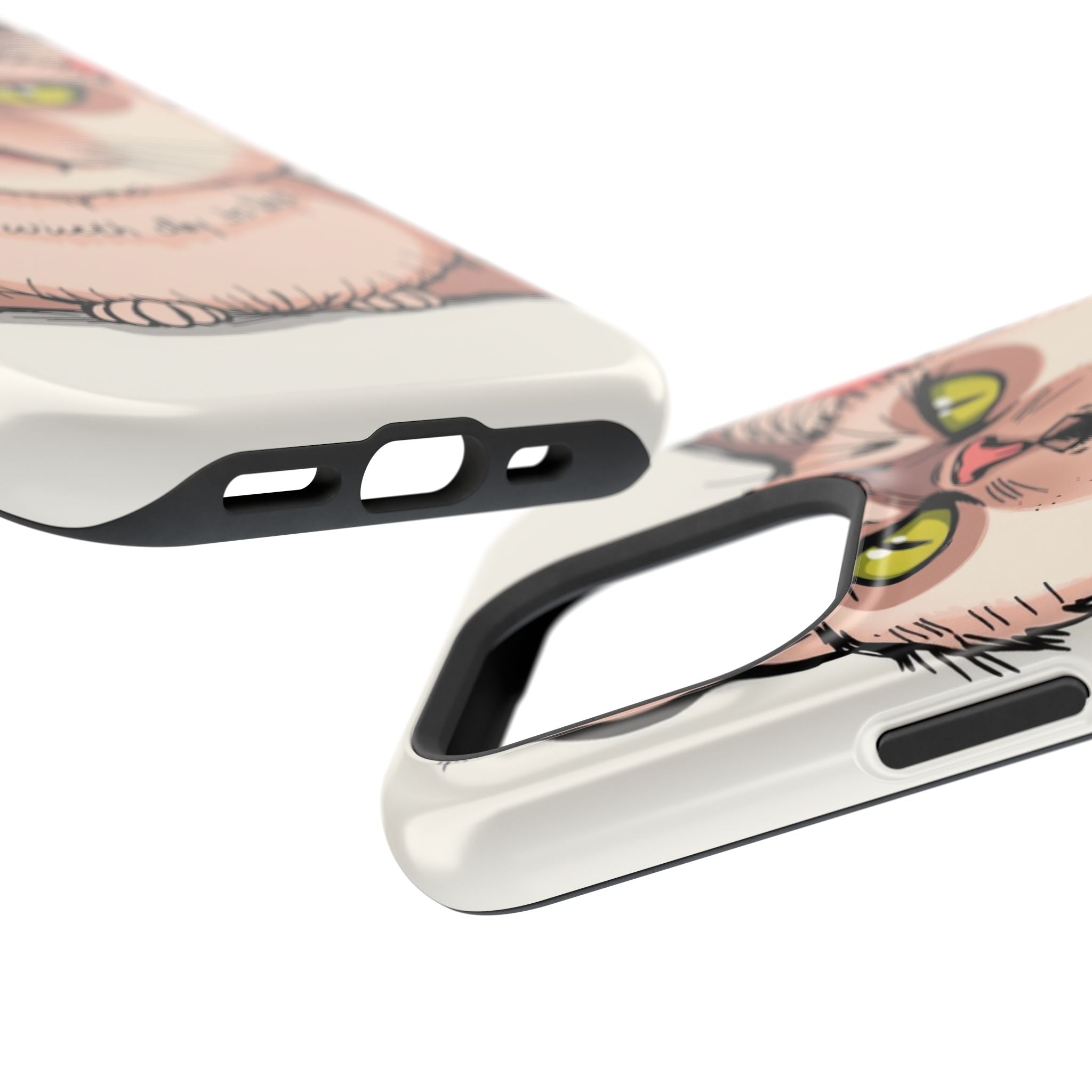iPhone Sarcastic Cat Verdict Hand-Drawn Sketch Soft Finish Everyday Case · iPhon
