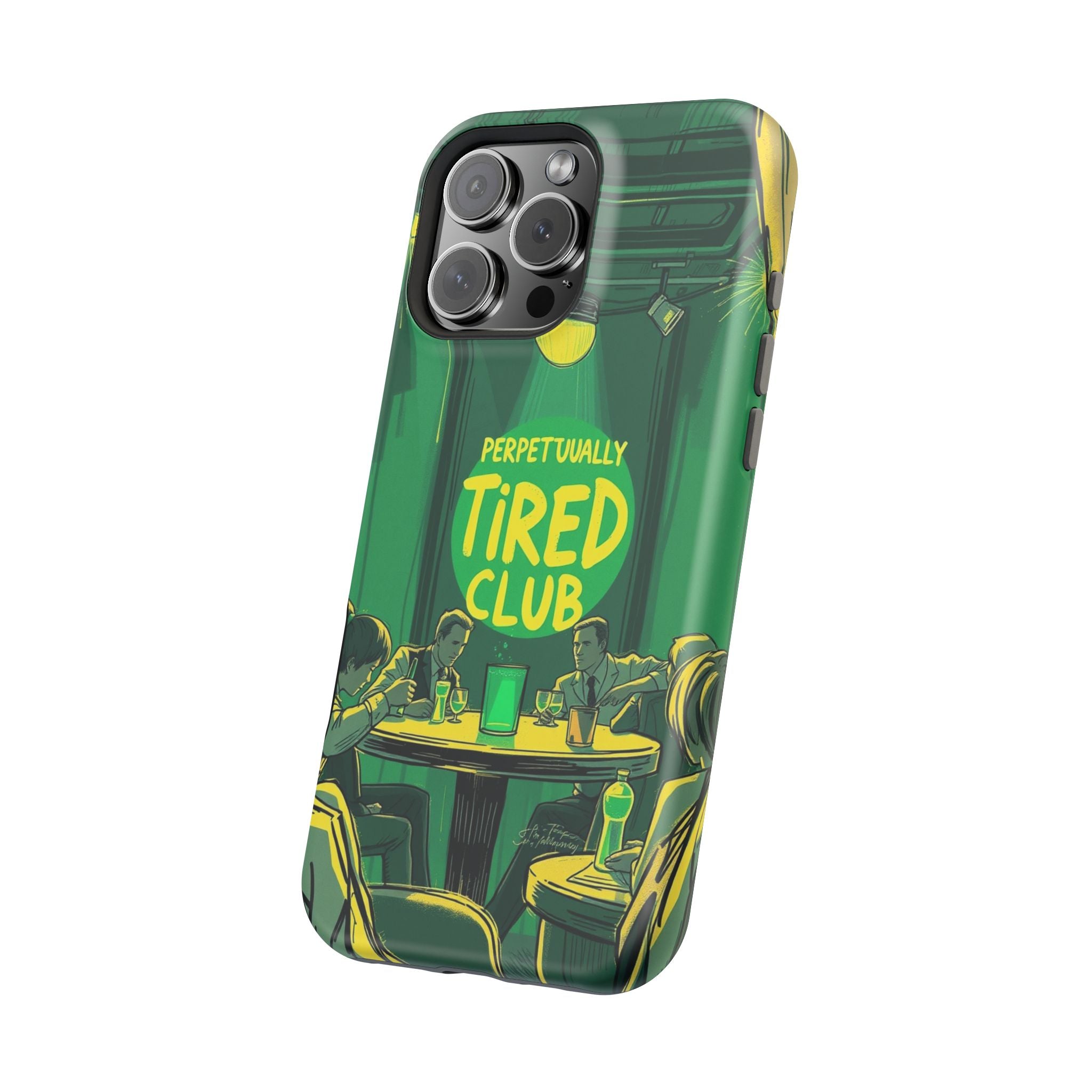 iPhone Radiant Perpetually Tired Club Design Slim Everyday Designer Case · iPhon
