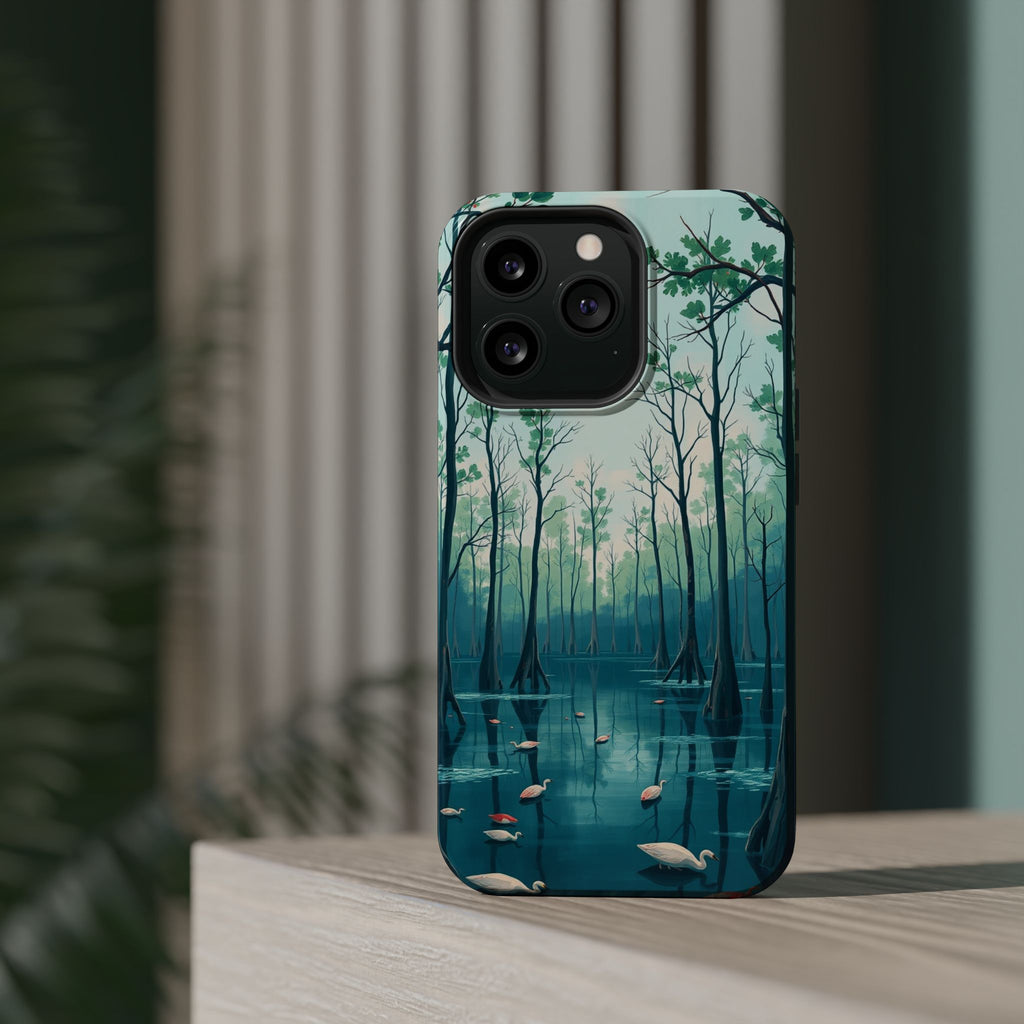 iPhone Cypress Swamp Electric Art Bold Modern Everyday Snap Case · iPhone Case
