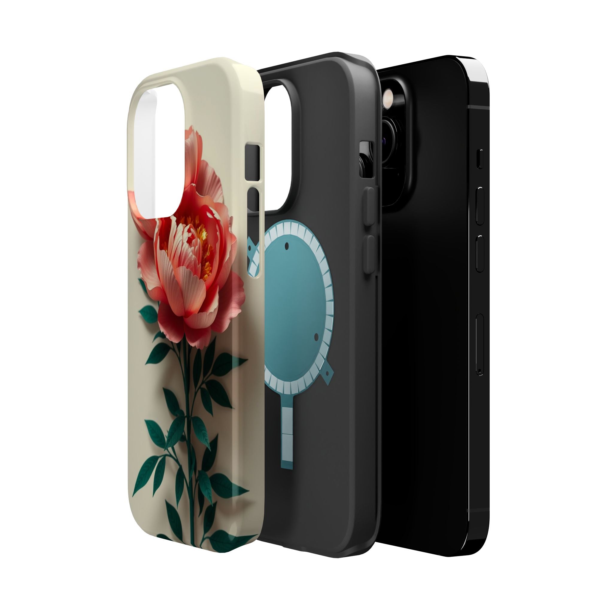 iPhone Emerald Green And Gold Peony Bouquet Slim iPhone Everyday · iPhone Case