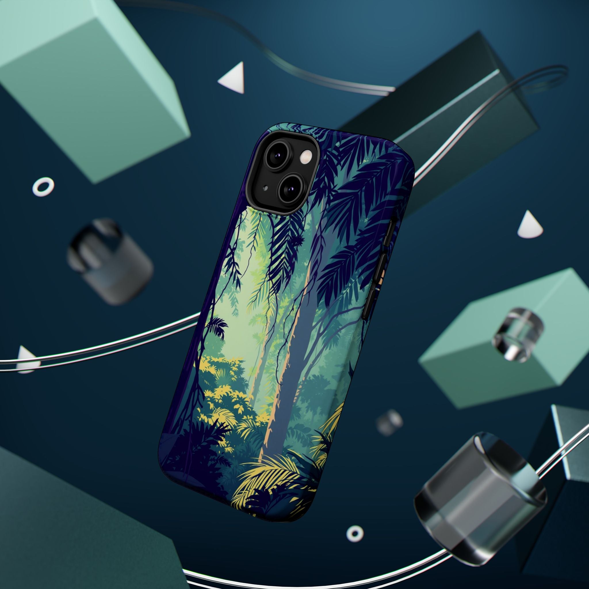 iPhone Mint And Blush Rainforest Canopy Slim Everyday iPhone Designer · iPhone C