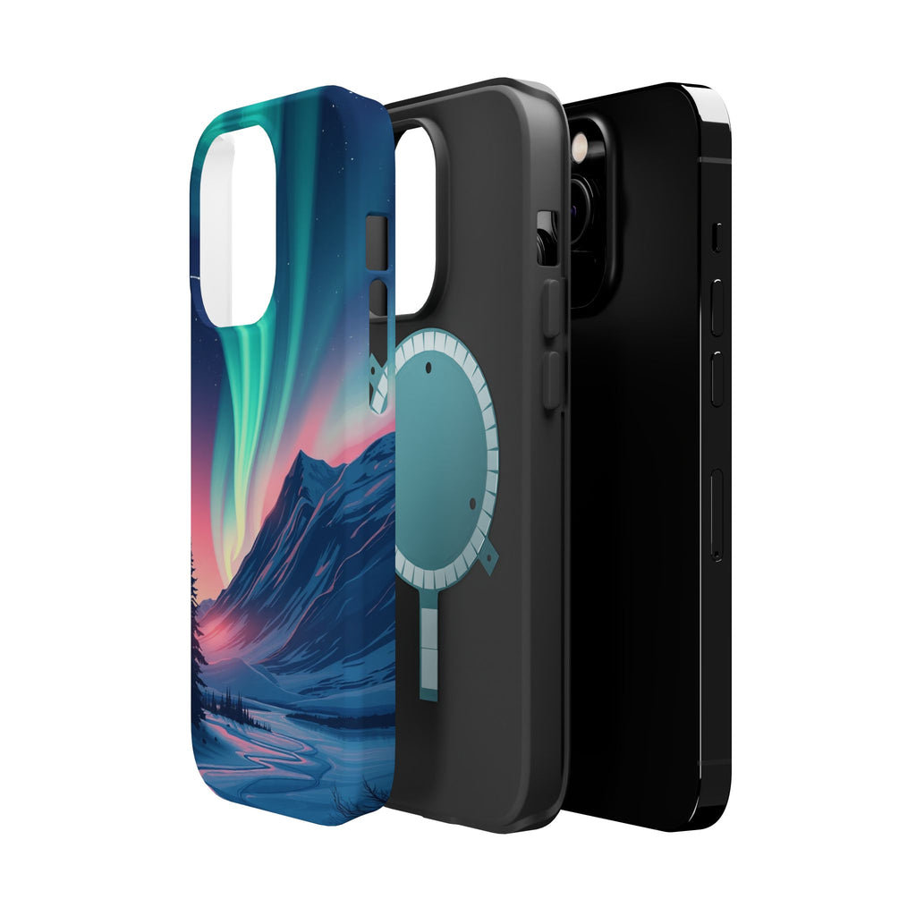 iPhone Mint And Blush Northern Lights Slim Everyday iPhone 18 Designer · iPhone