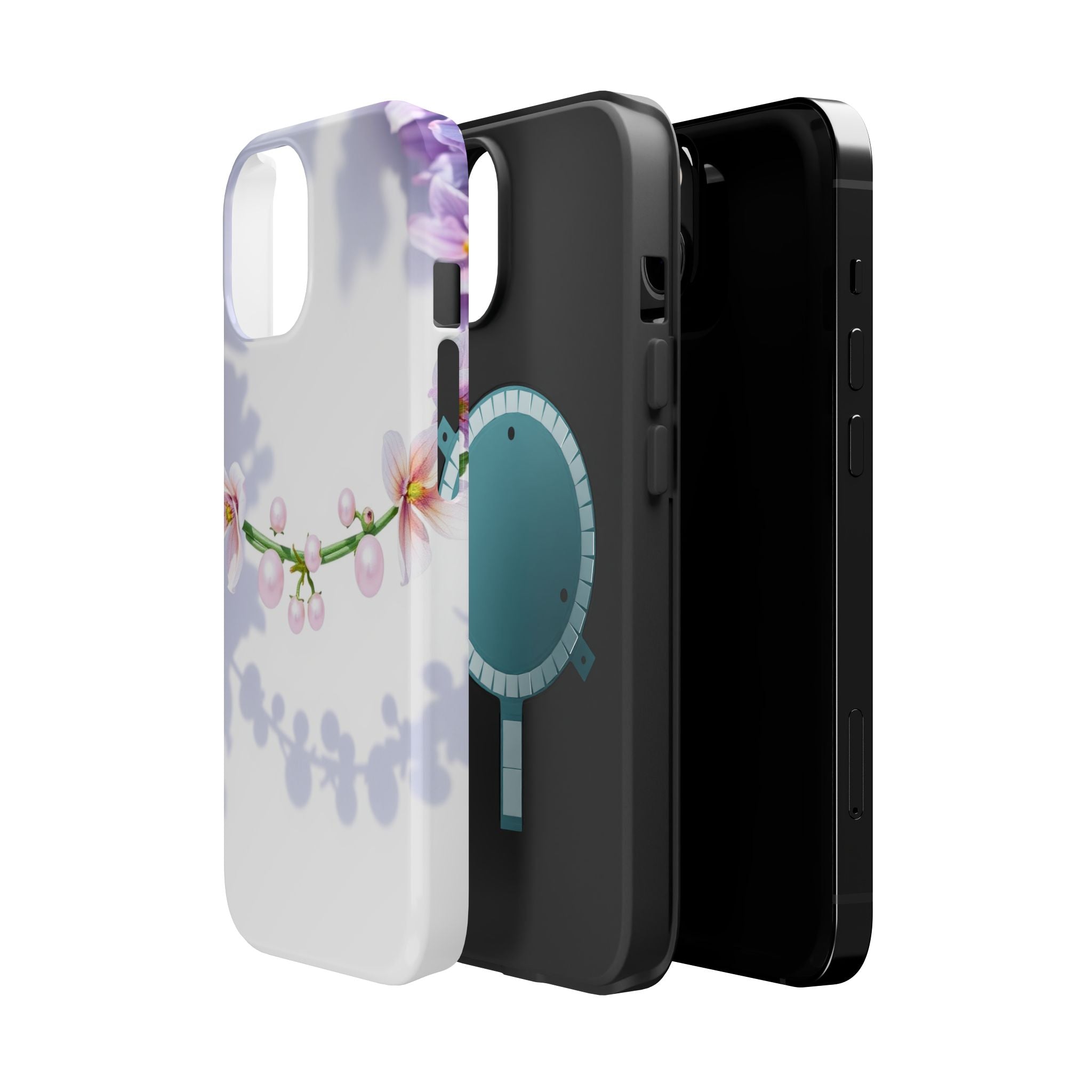 iPhone Vibrant Floral Crown Design Clean Minimal Snap Cas Slim Snap Case · iPhon