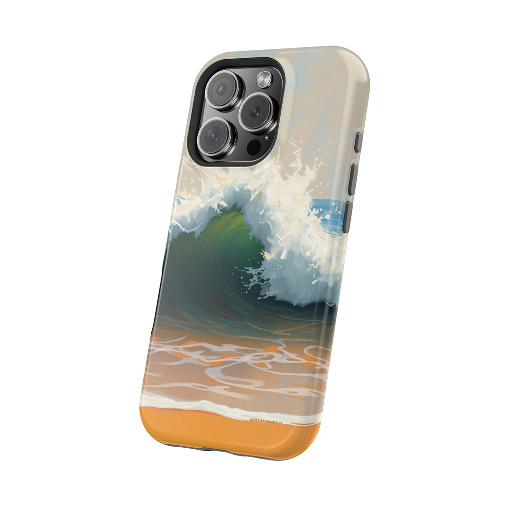 iPhone Radiant Ocean Wave Crash Design Slim Everyday Designer Case · iPhone Case