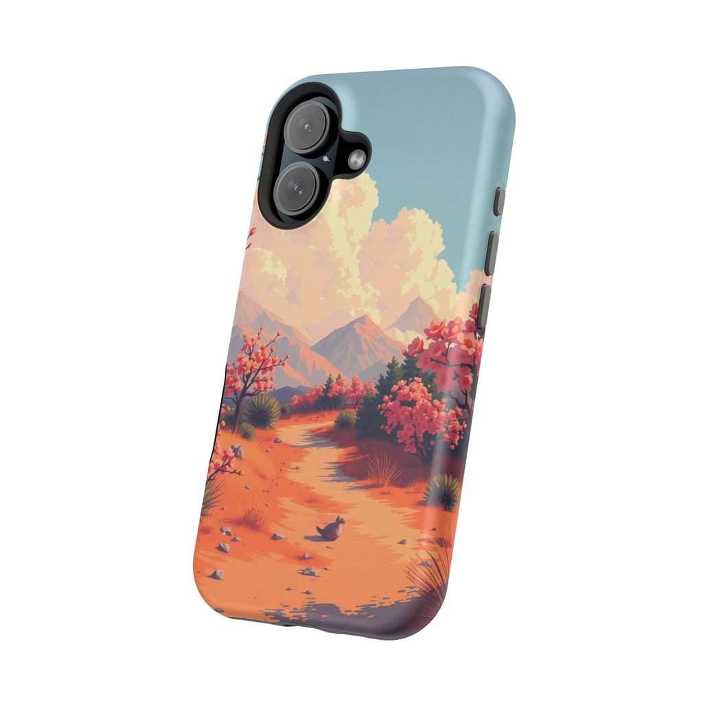 iPhone Burnt Orange And Sand Blossom Trail Slim iPhone Everyday · iPhone Case